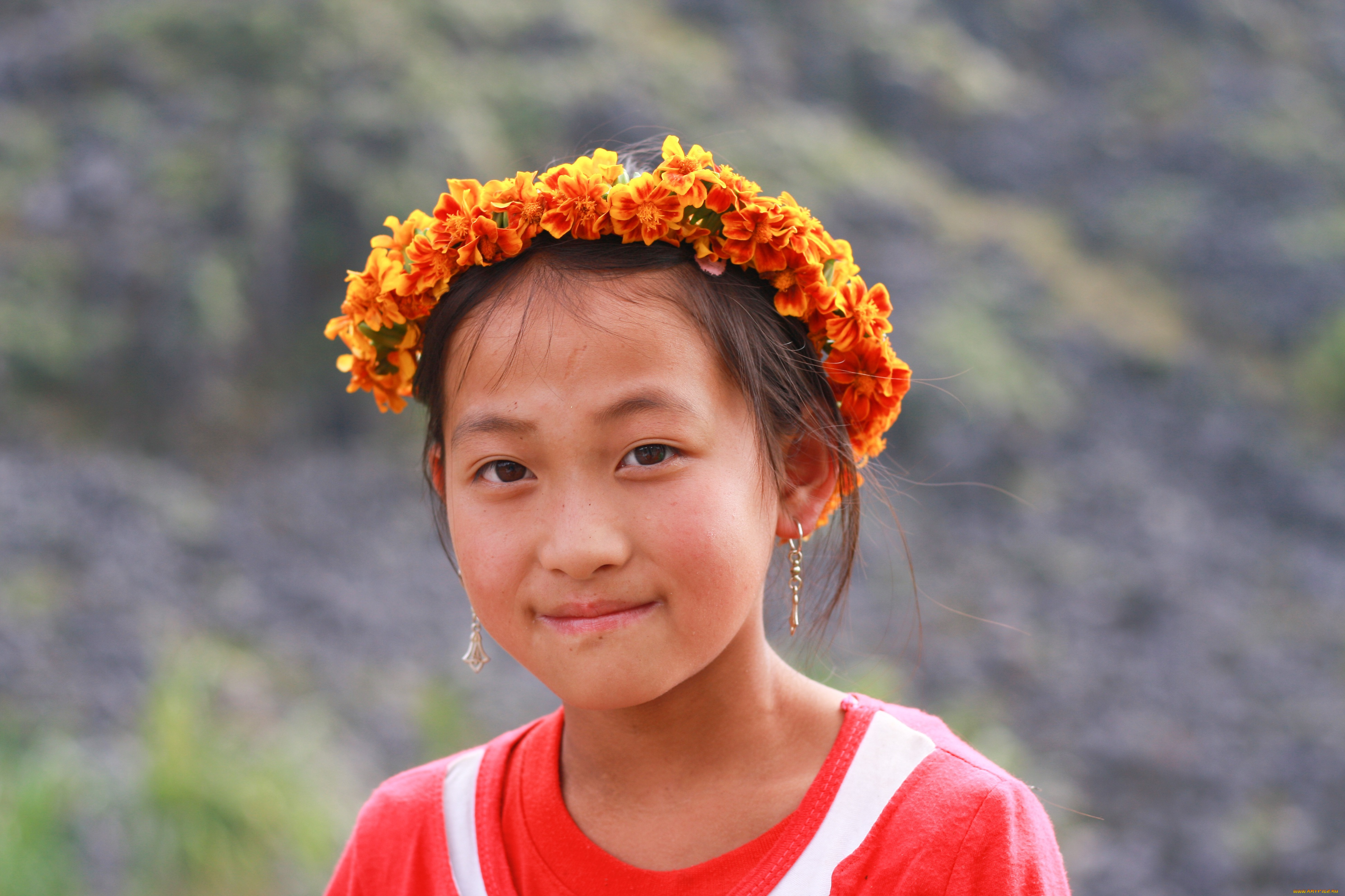 разное, дети, девочка, лицо, венок