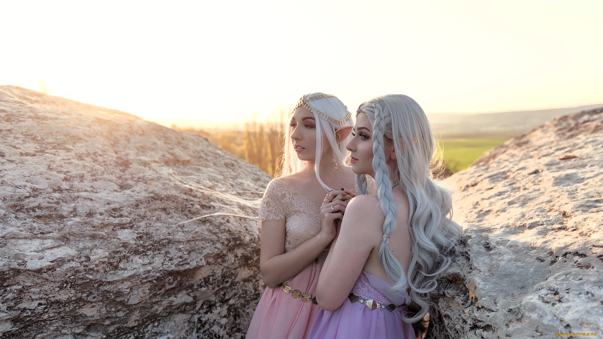 девушки, ольга, кожевникова, , lady, bell, образы, косплей, наряды, эльфийки, скалы