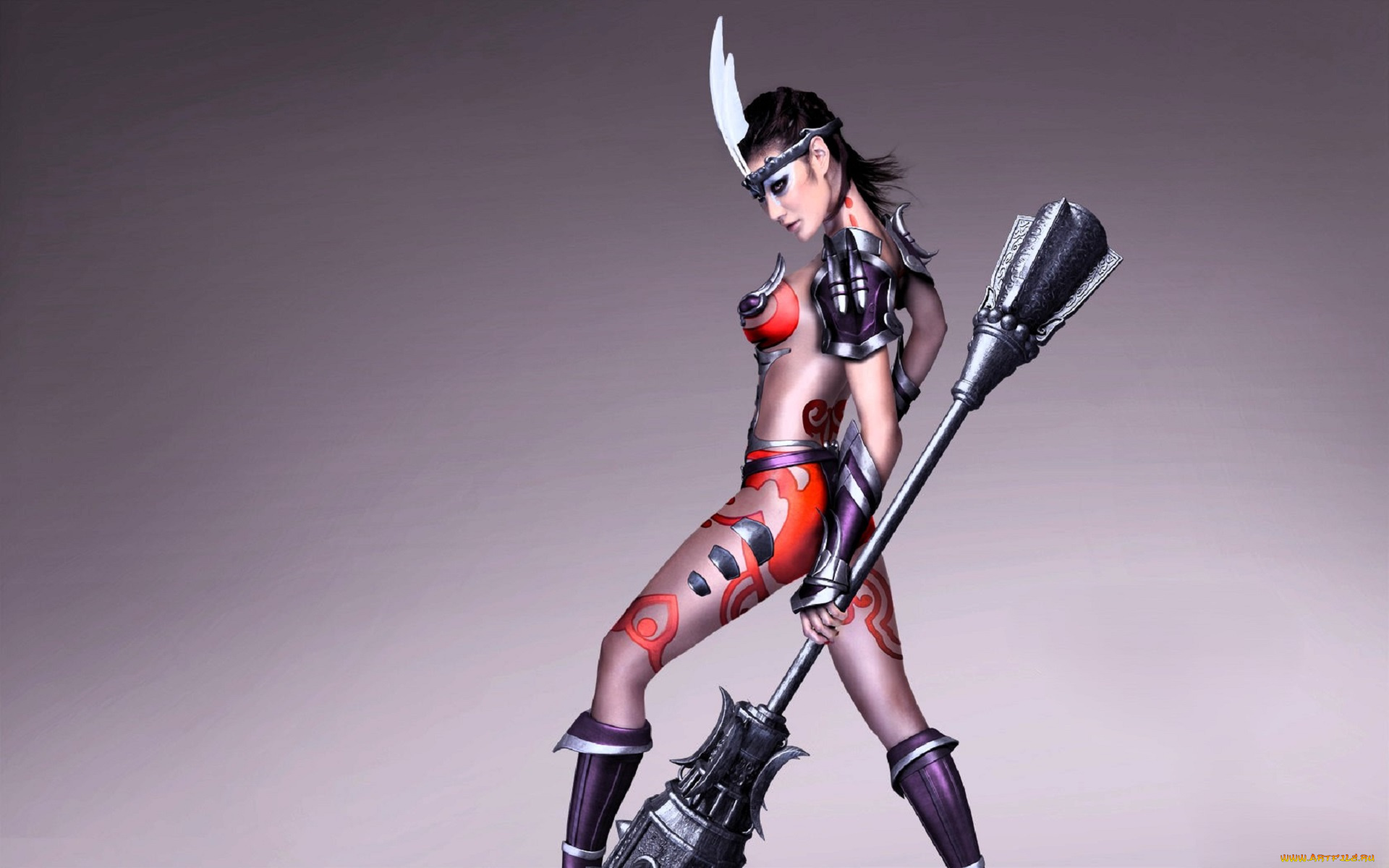 видео, игры, grand, warriors, девушка, перо, оружие