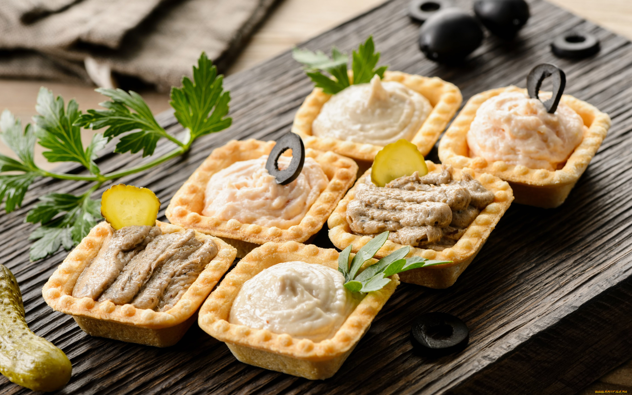 еда, бутерброды, , гамбургеры, , канапе, петрушка, корзиночки, паштет, маслины