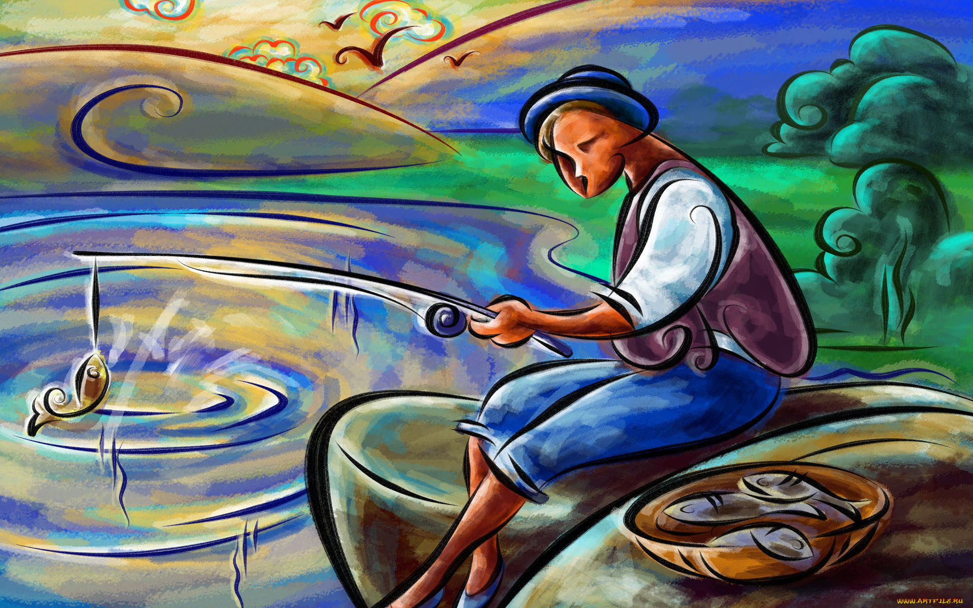 рисованные, люди