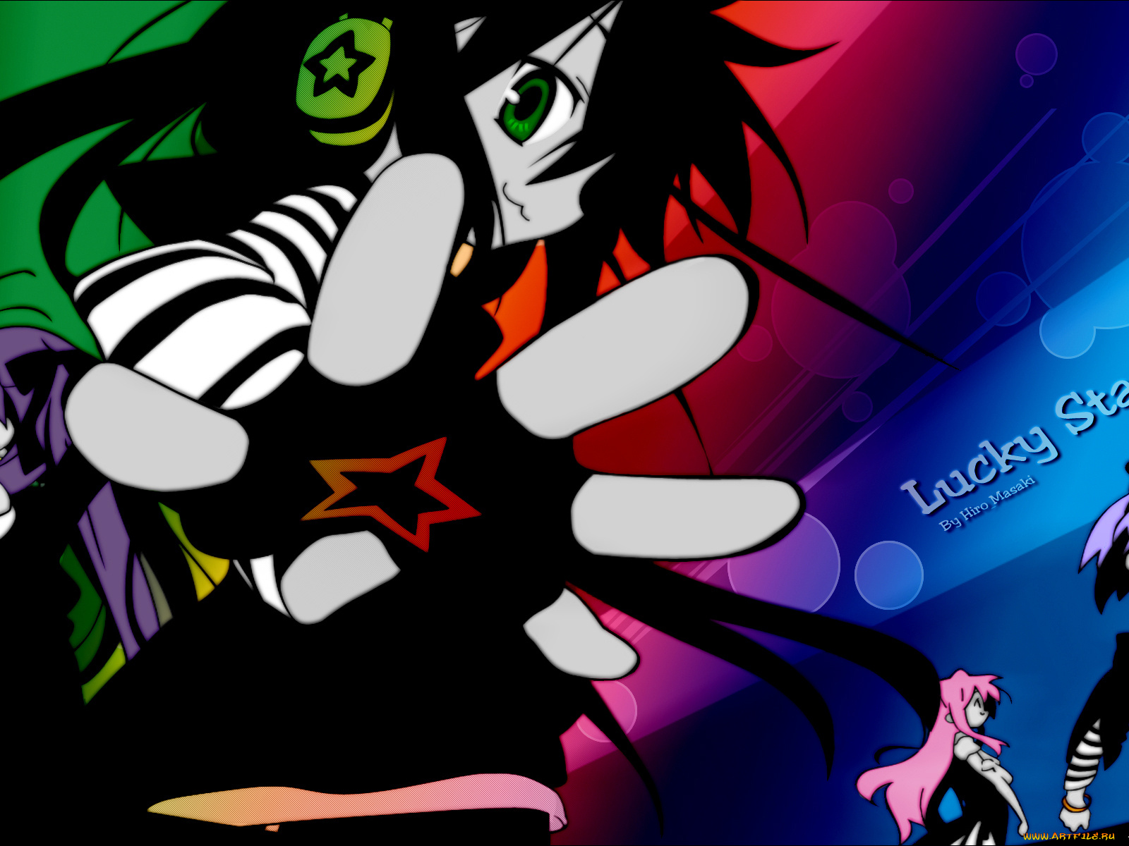 аниме, lucky, star