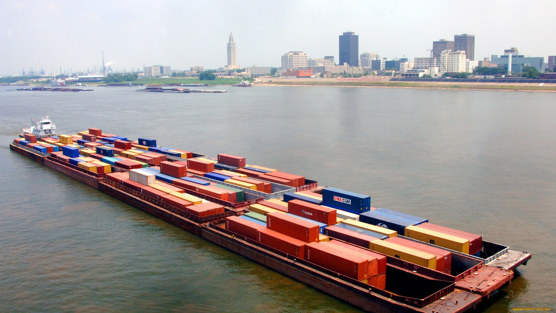 корабли, баржи