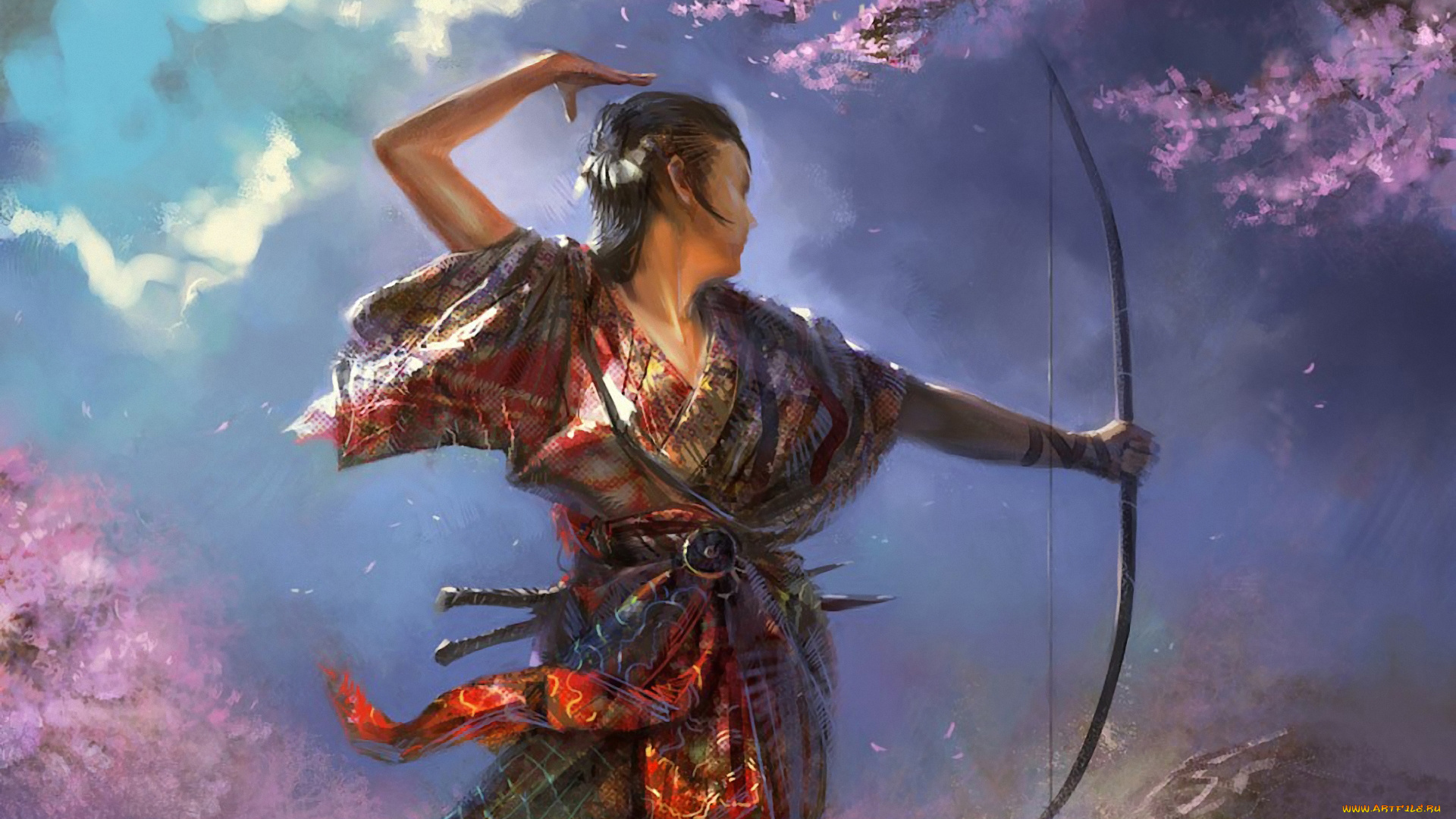 фэнтези, люди, лучник