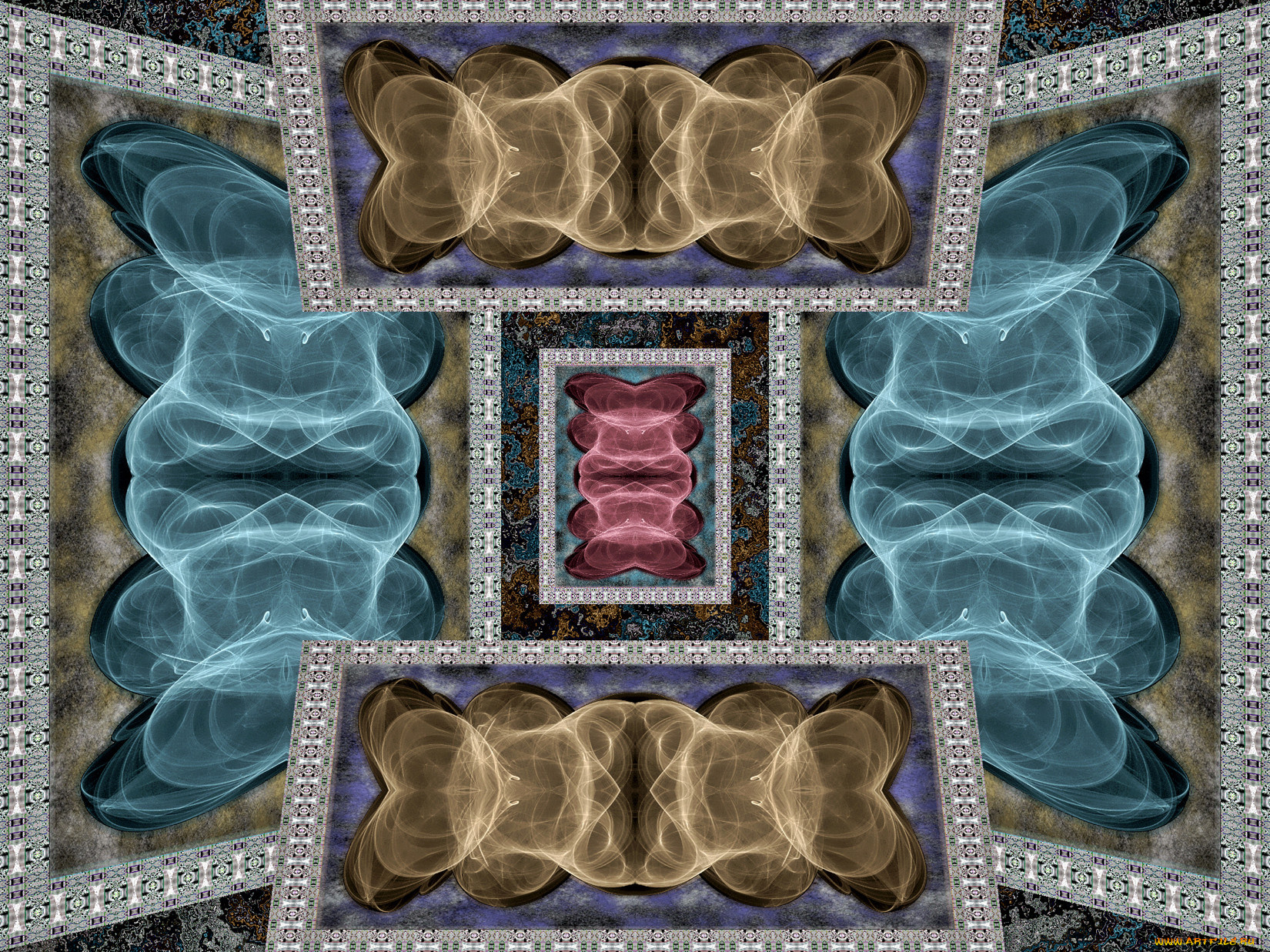 3д, графика, fractal, фракталы