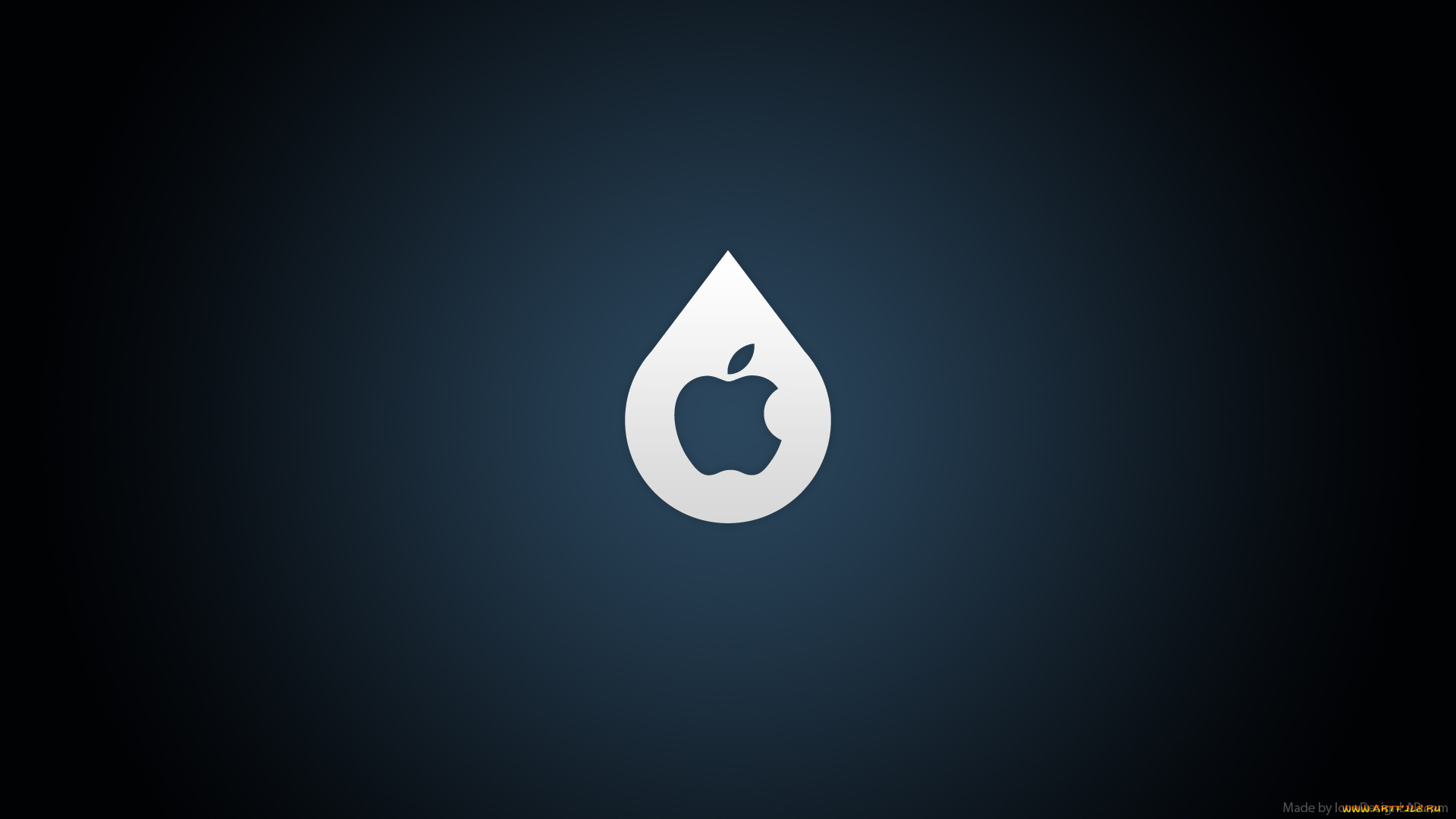 компьютеры, apple, логотип, синий, каплья, яблоко