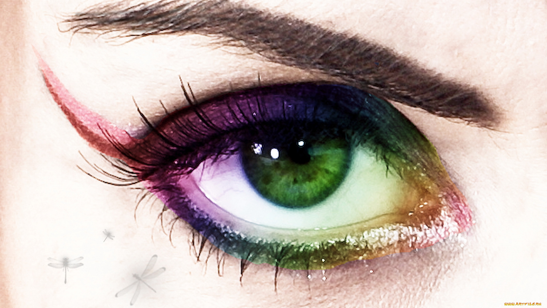 разное, глаза, ресницы