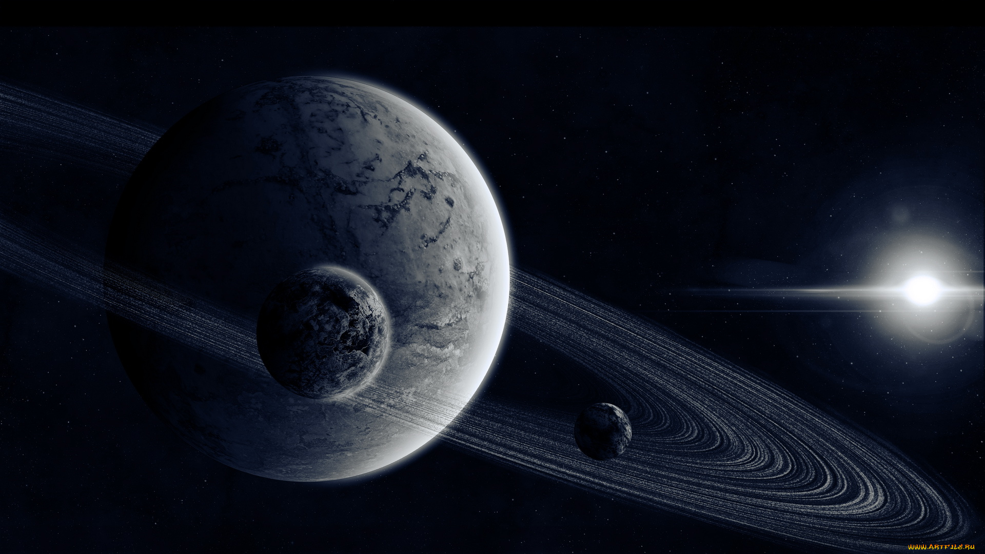 космос, арт, планеты