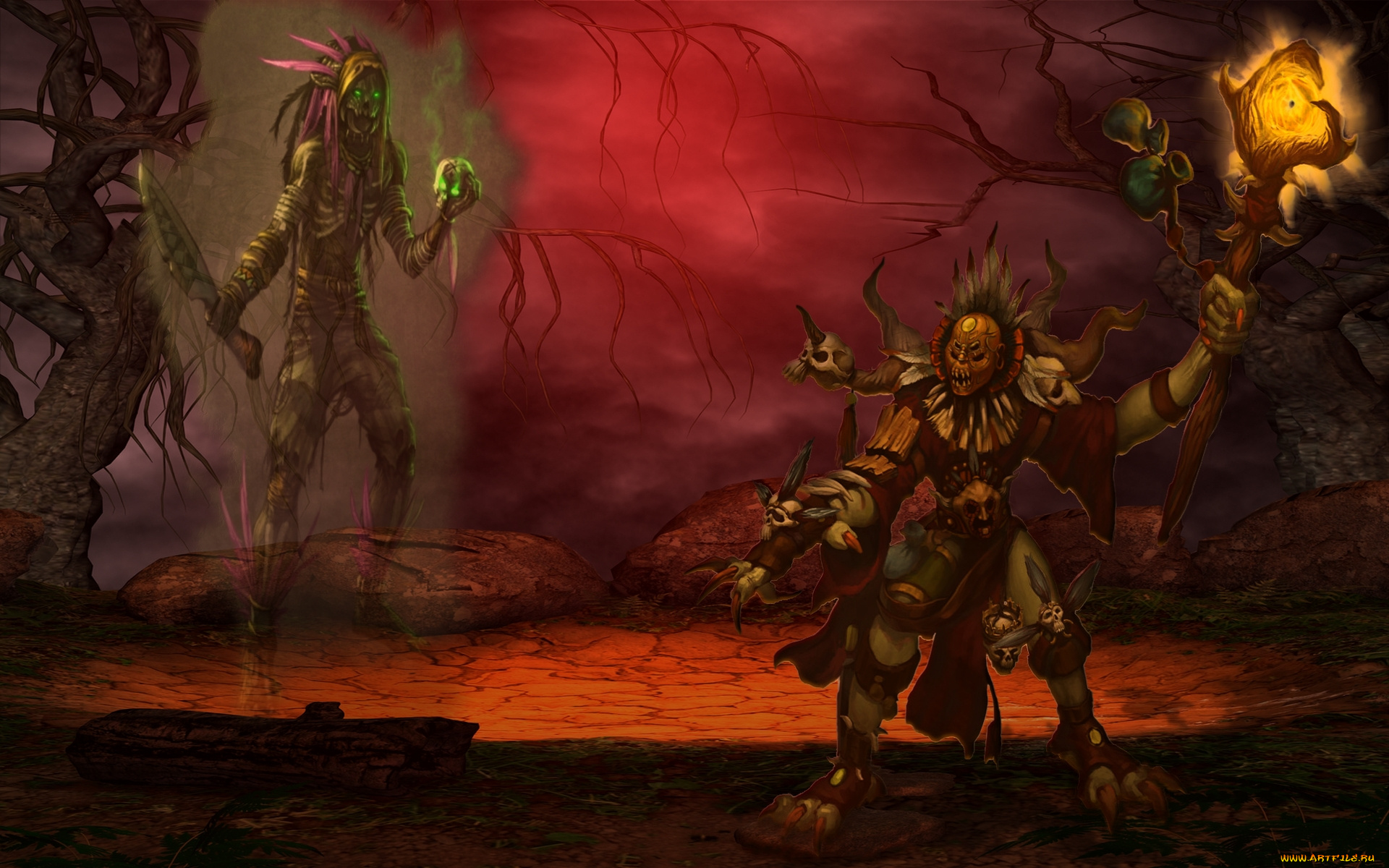 3д, графика, creatures, существа, магия, жест