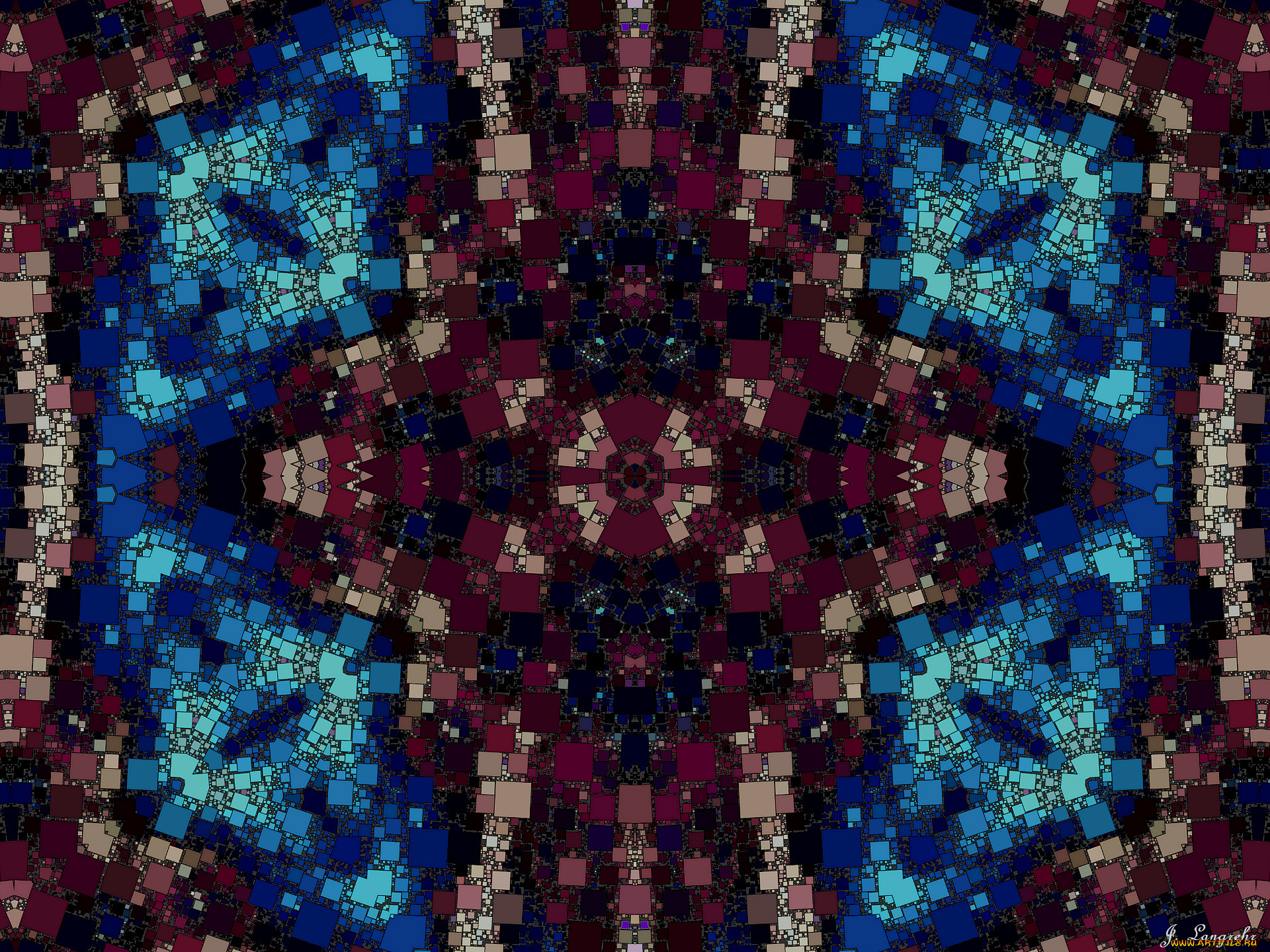 3д, графика, fractal, фракталы, узор, цвета, фон