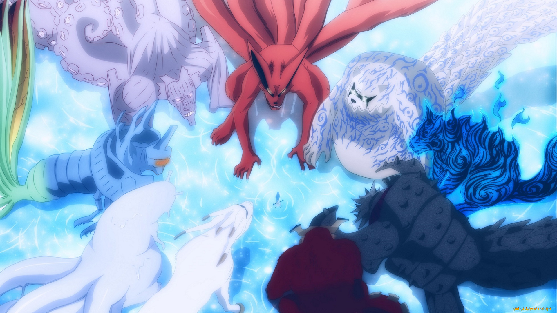 аниме, naruto, bijuu, x7rust