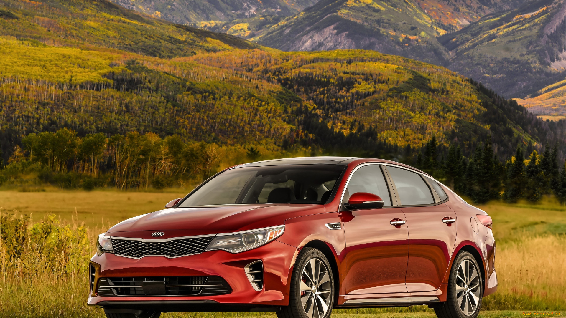 автомобили, kia, optima, sx, turbo, красный, 2016г