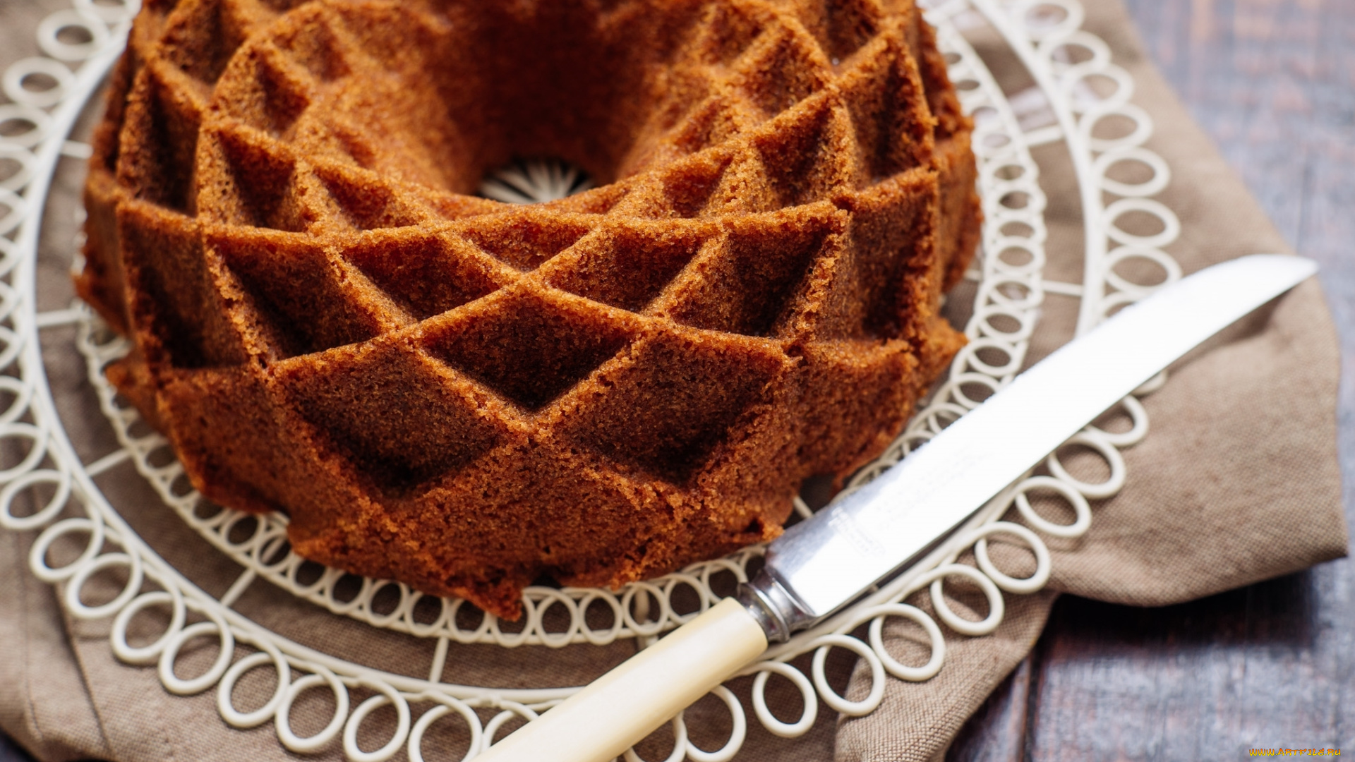 еда, пироги, кекс, выпечка, нож