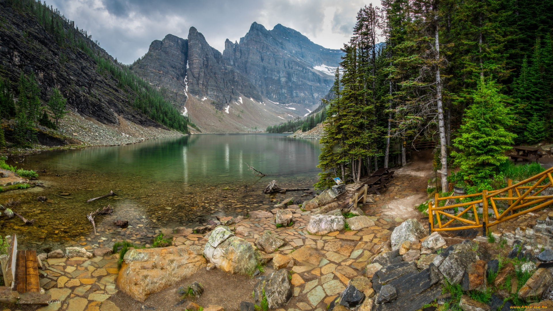 природа, реки, озера, река, горы, лес