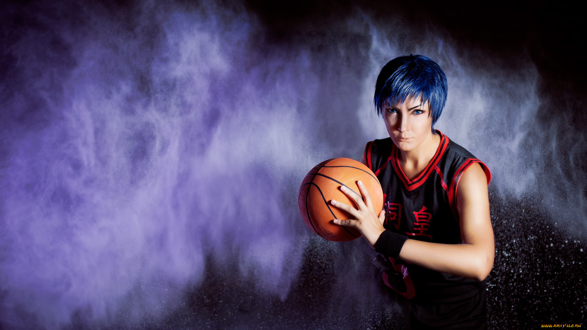 разное, cosplay, , косплей, взгляд, мяч, баскетбол, куроко, баскетболист, парень, арт