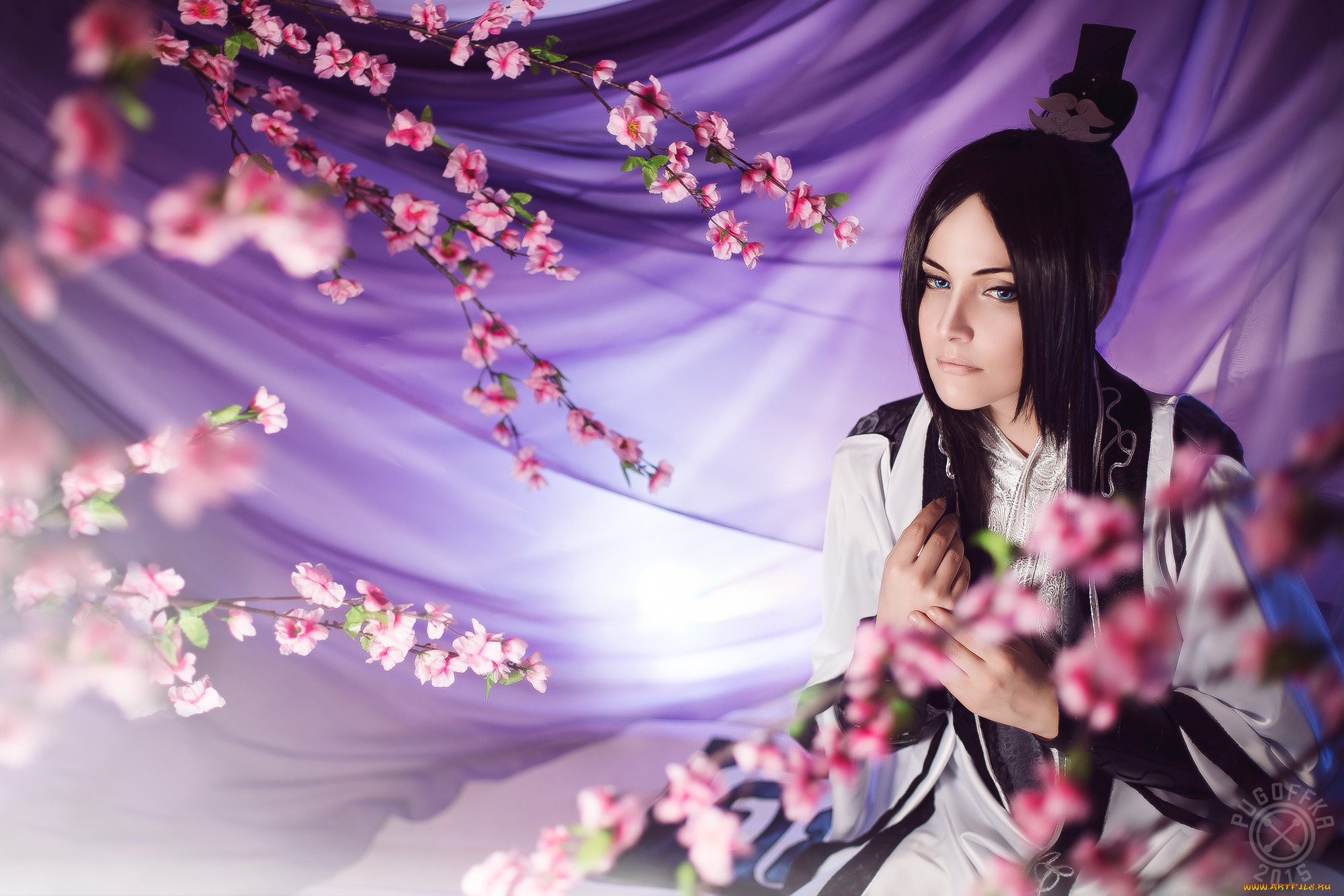 разное, cosplay, , косплей, азиат, человек, цветы, арт