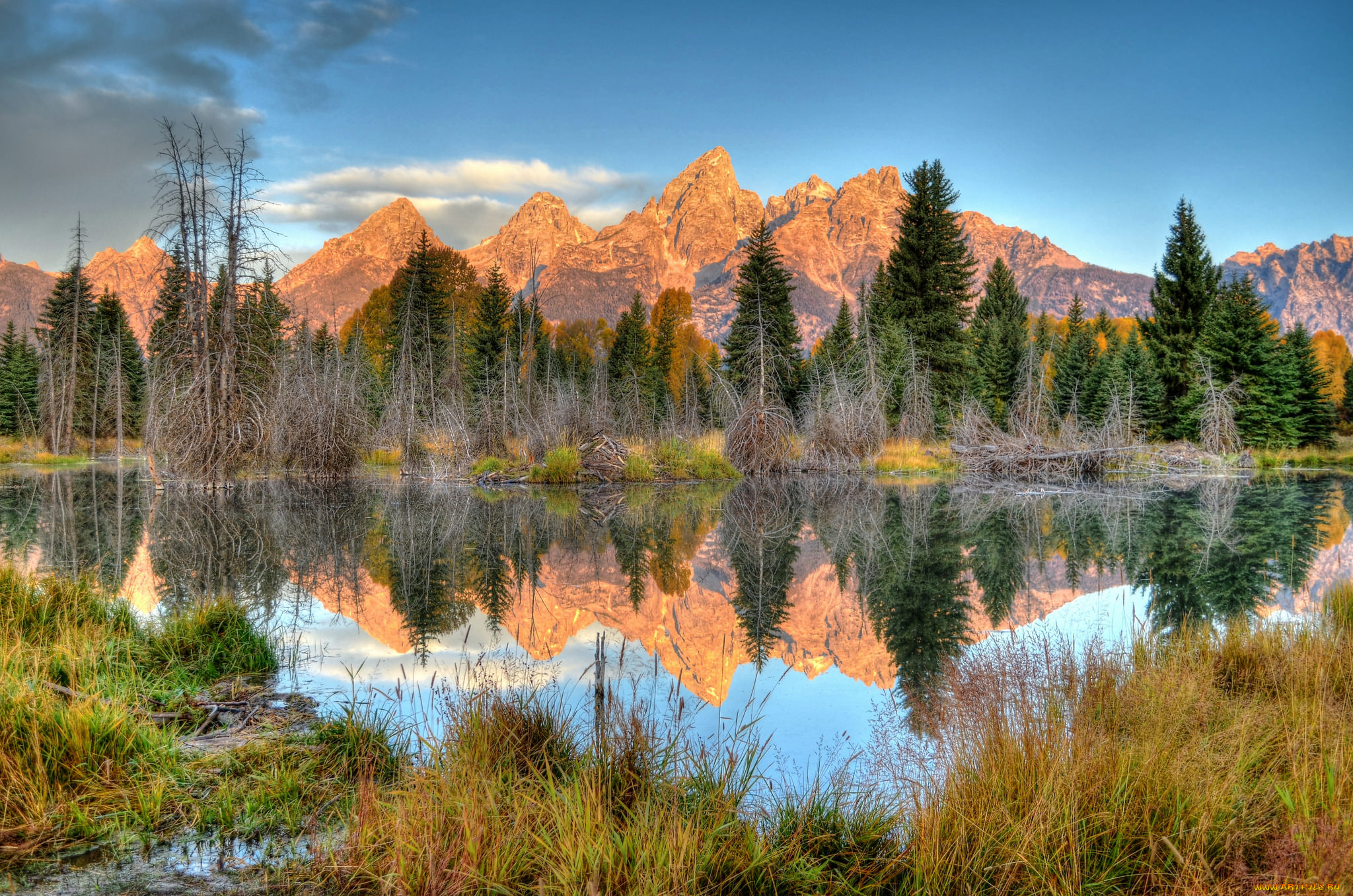 природа, реки, озера, река, лес, горы