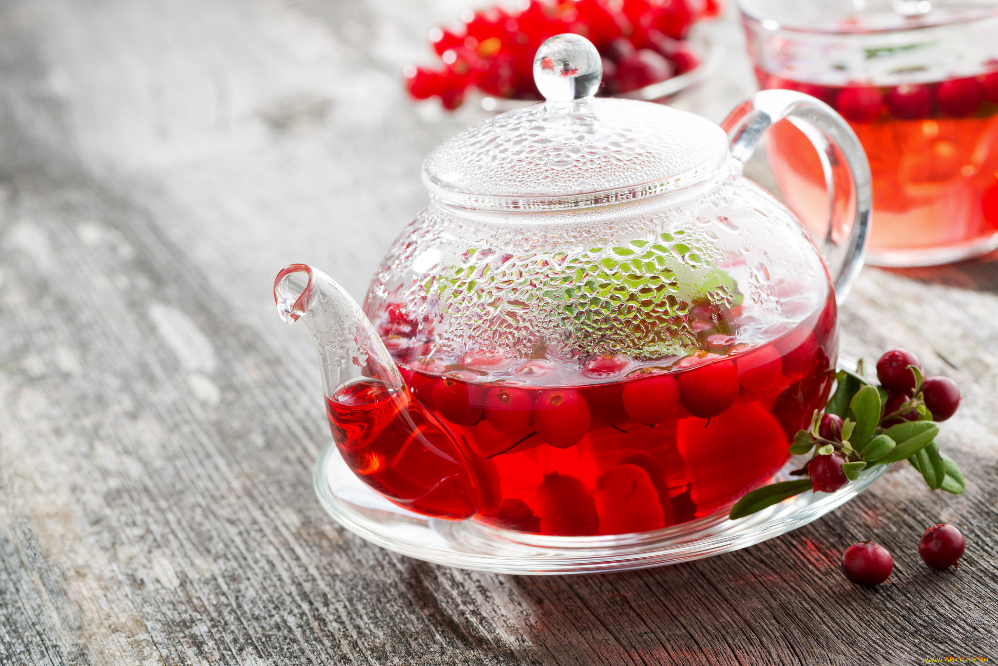 еда, напитки, , Чай, напиток, чай, ягодный, чайник, горячий, брусника