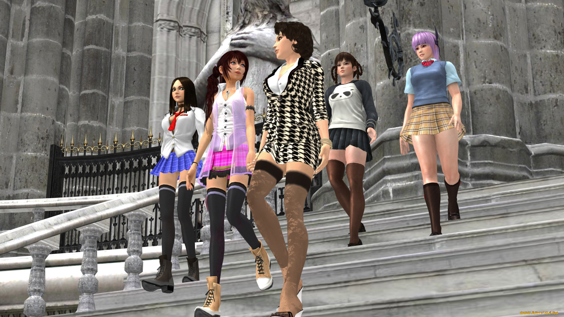 3д, графика, фантазия, , fantasy, взгляд, девушки, фон