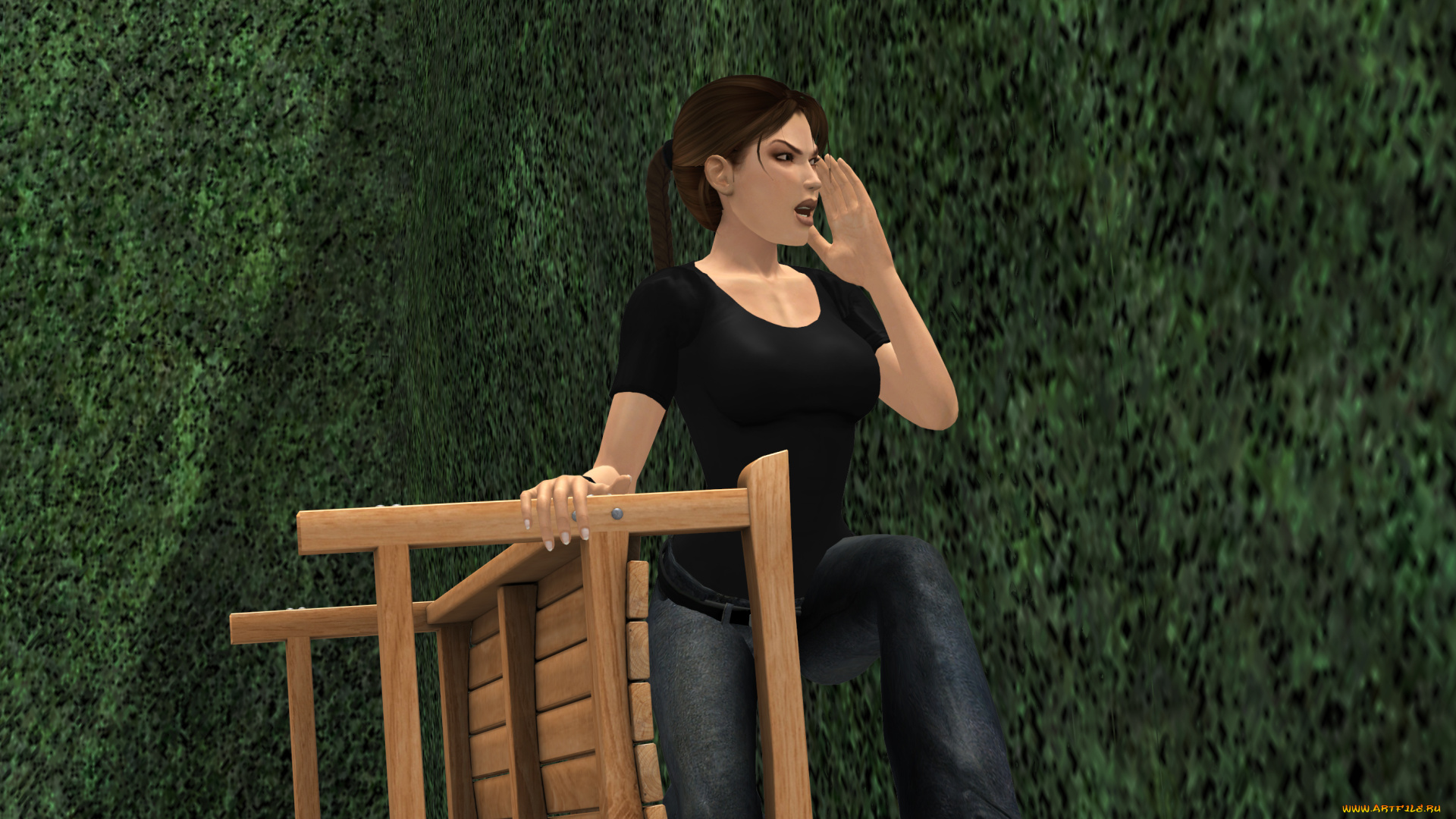 3д, графика, фантазия, , fantasy, взгляд, фон, девушка