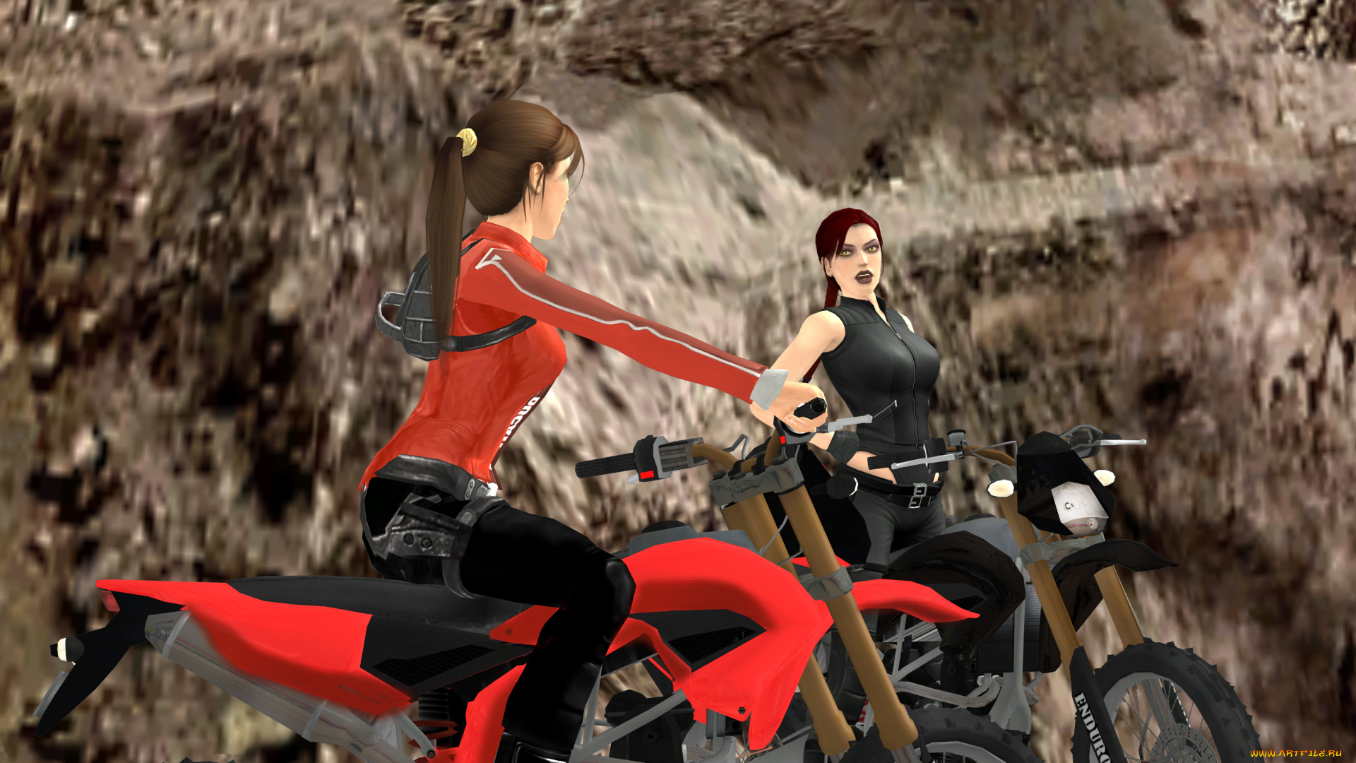 3д, графика, люди-авто, мото, , people-, car, , , moto, фон, девушки, взгляд, мотоцикл