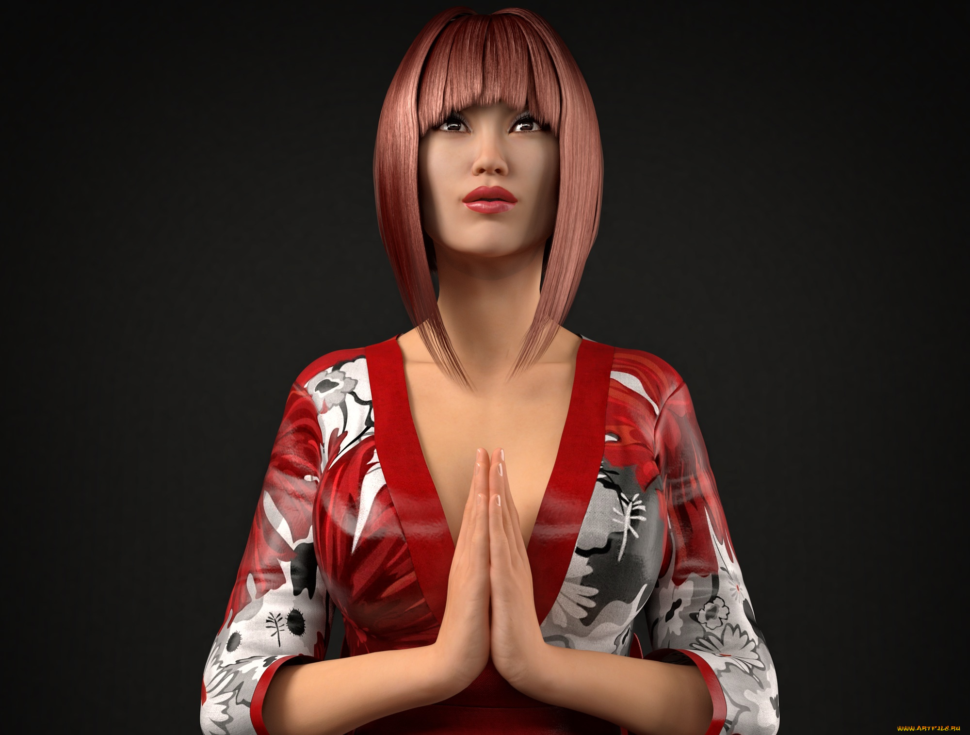 3д, графика, люди, , people, фон, взгляд, девушка