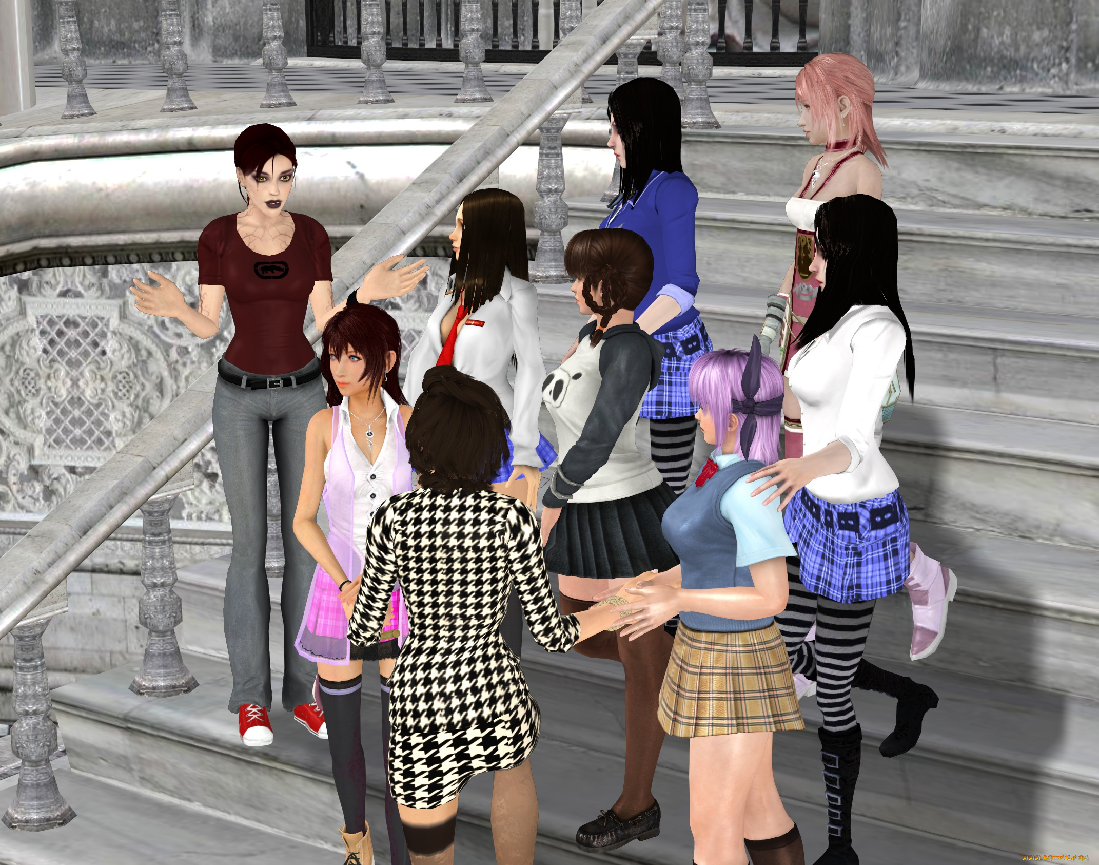 3д, графика, фантазия, , fantasy, фон, взгляд, девушки