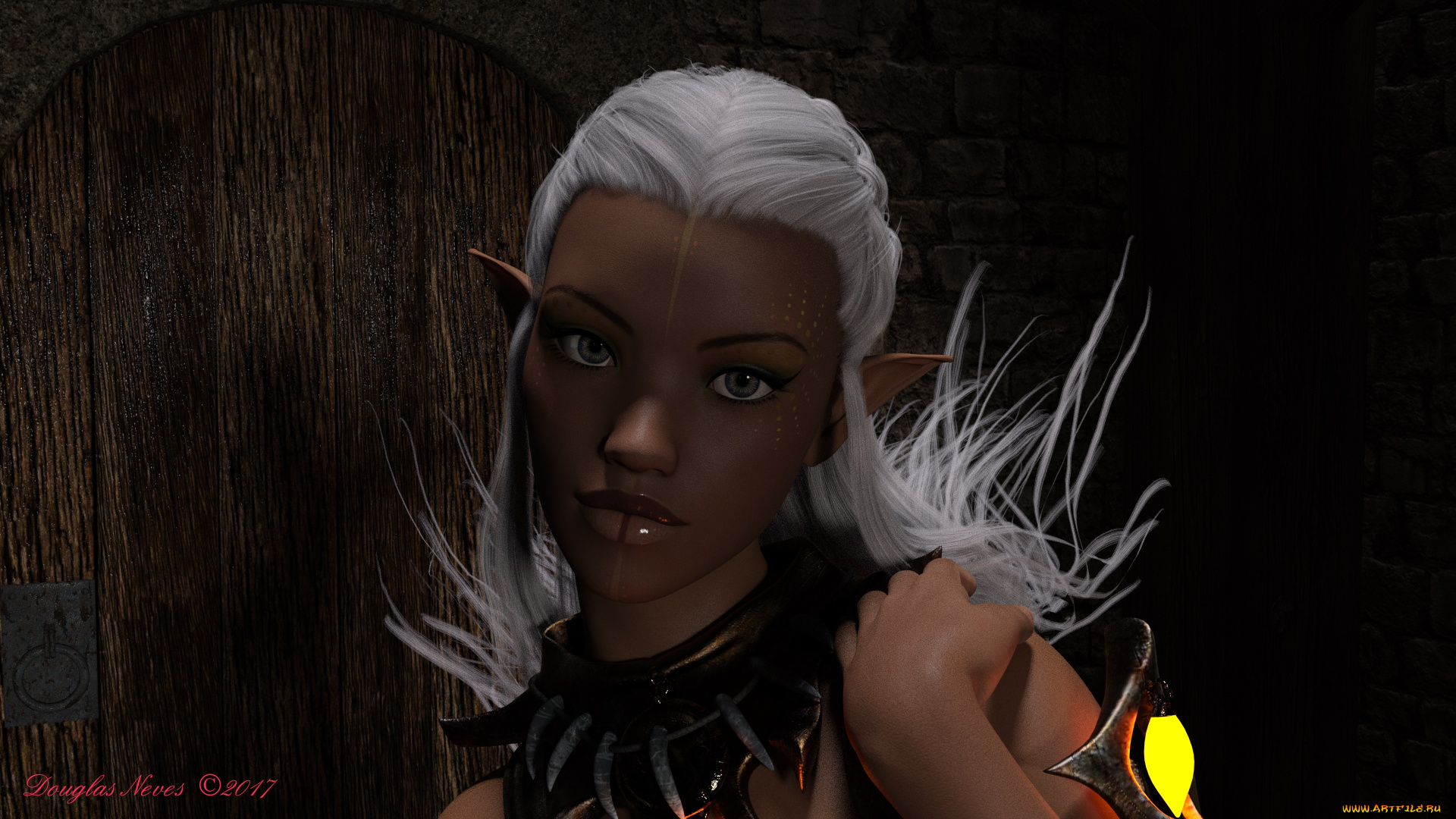 3д, графика, эльфы, , elves, эльфийка, фон, взгляд