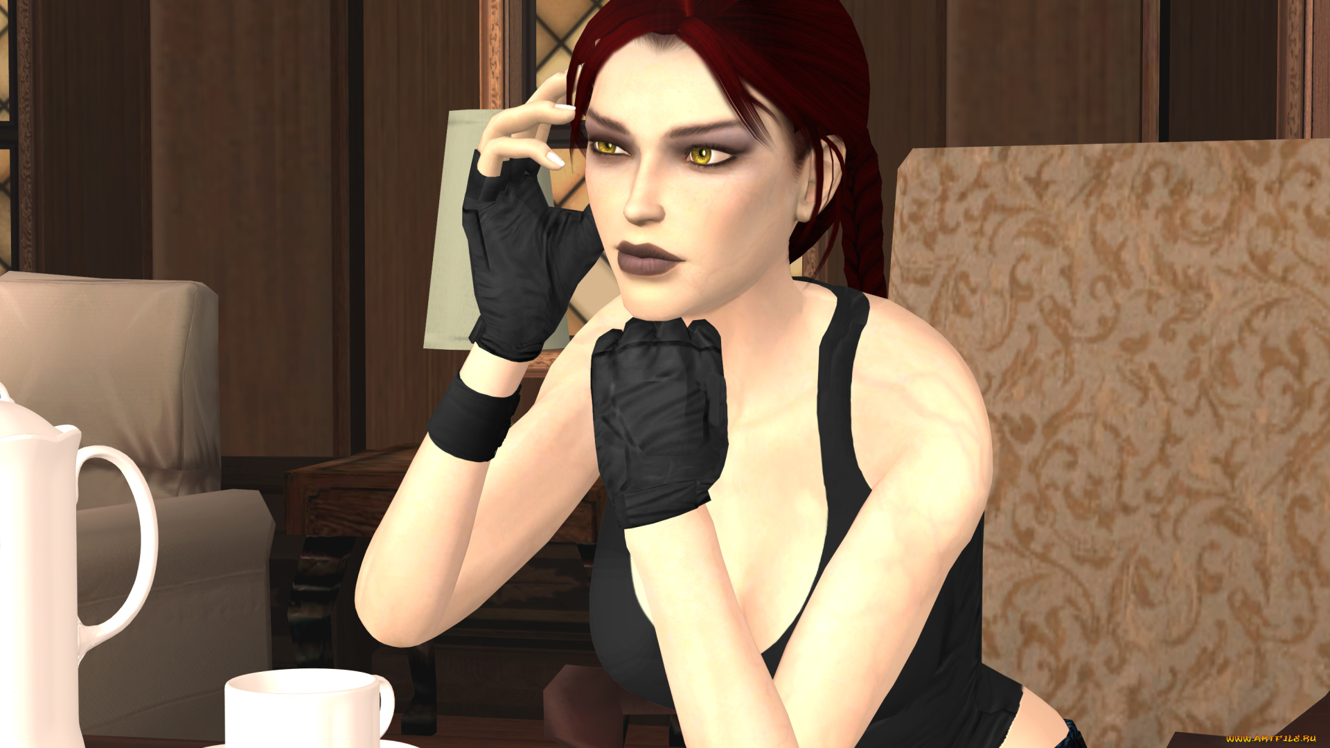 3д, графика, люди, , people, взгляд, девушка, фон