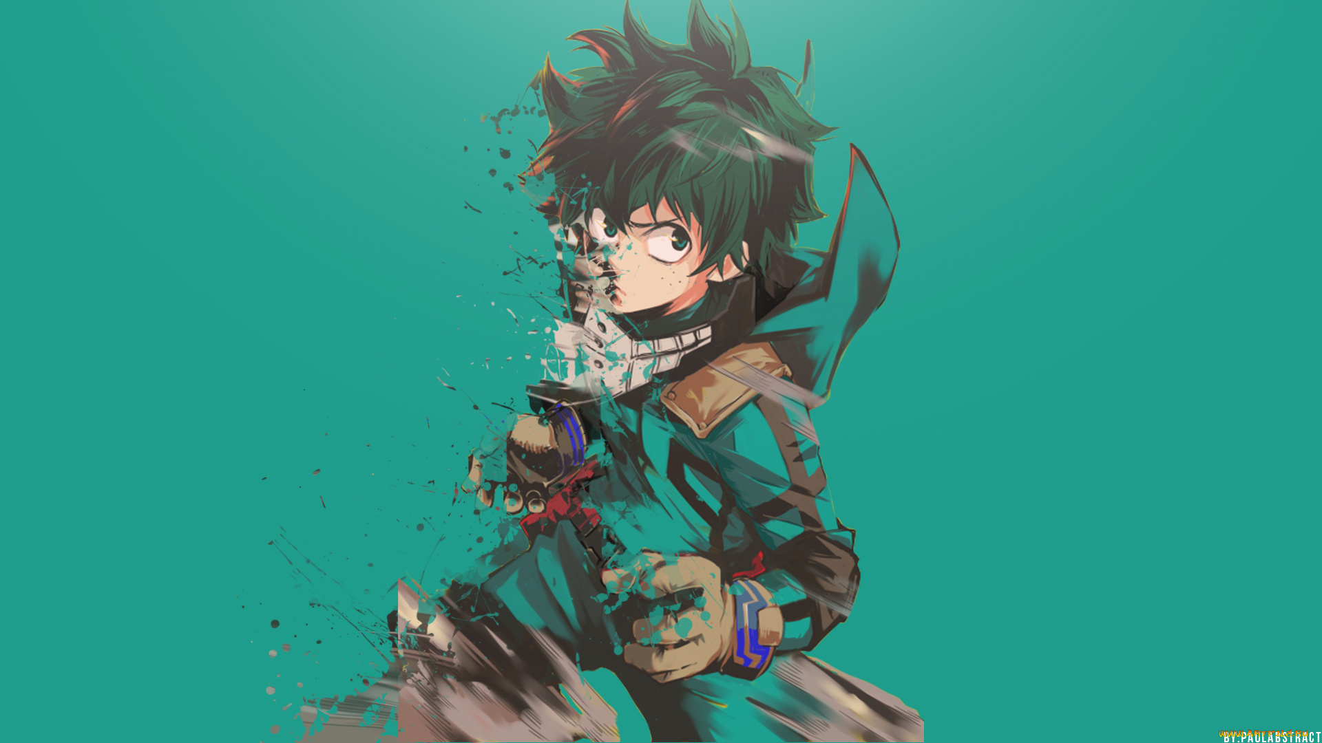аниме, boku, no, hero, academia, изуку