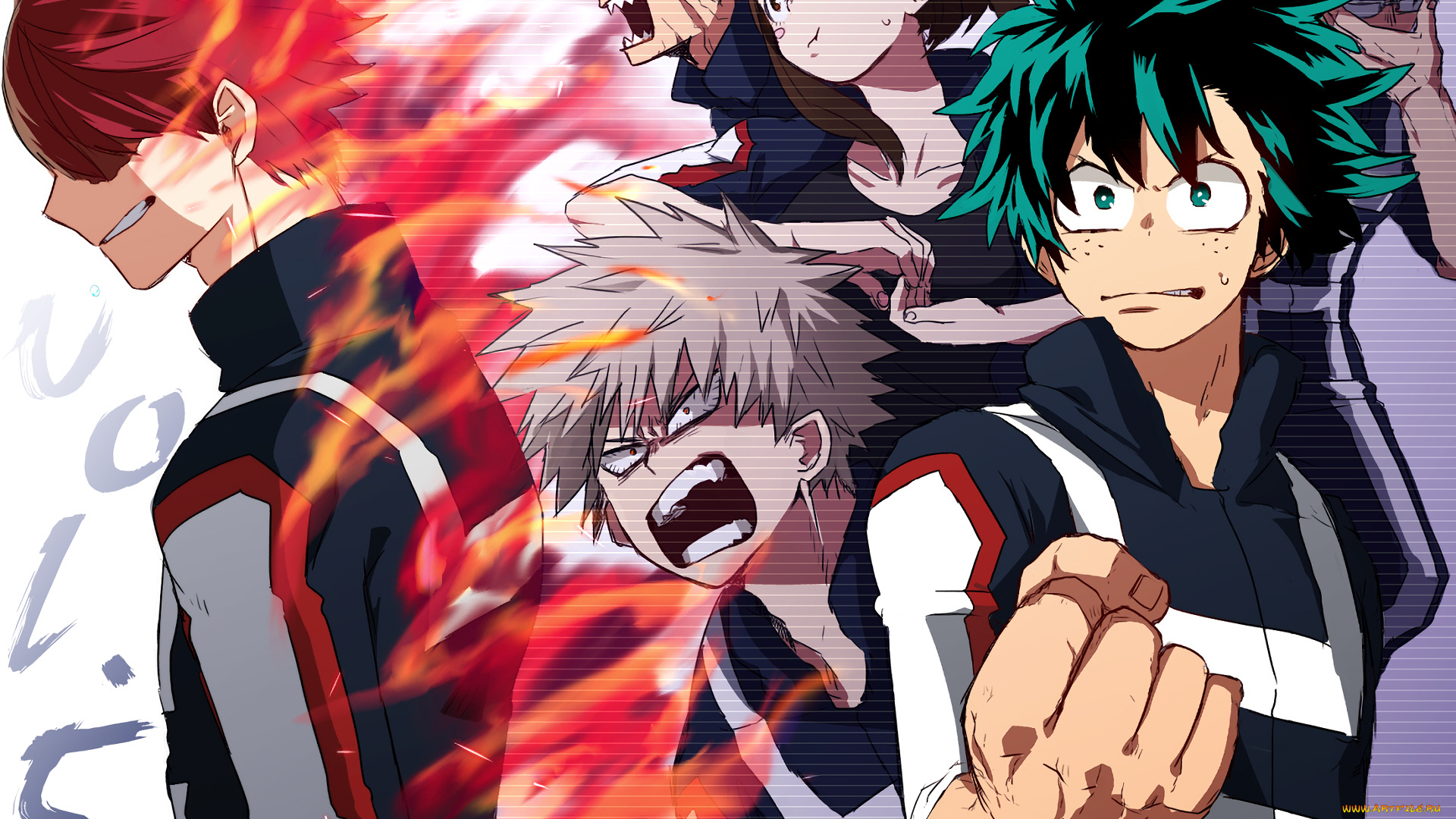 аниме, boku, no, hero, academia, моя, геройская, академия