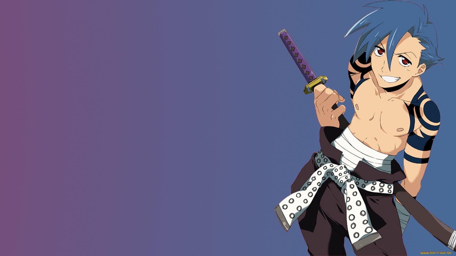 аниме, tengen, toppa, gurren-lagann, камина