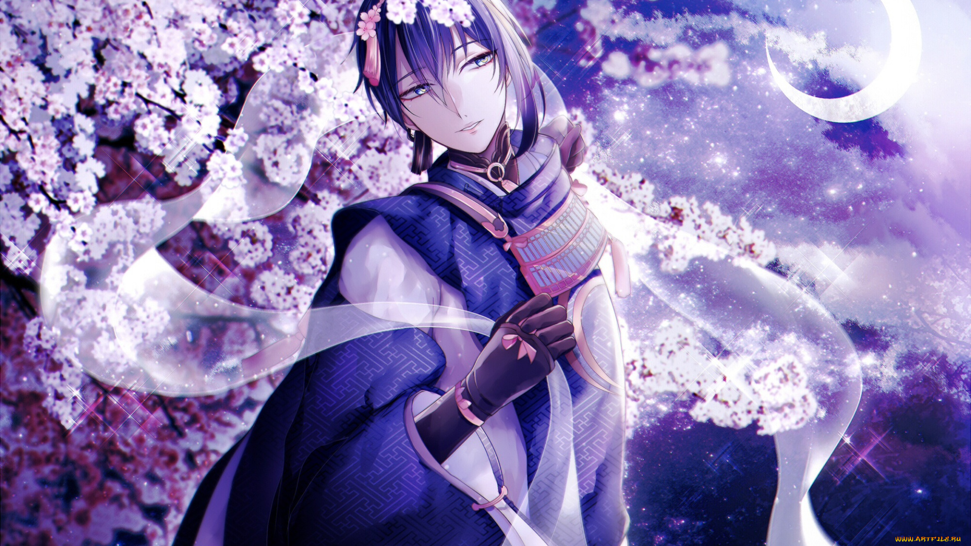 аниме, touken, ranbu, танец, мечей