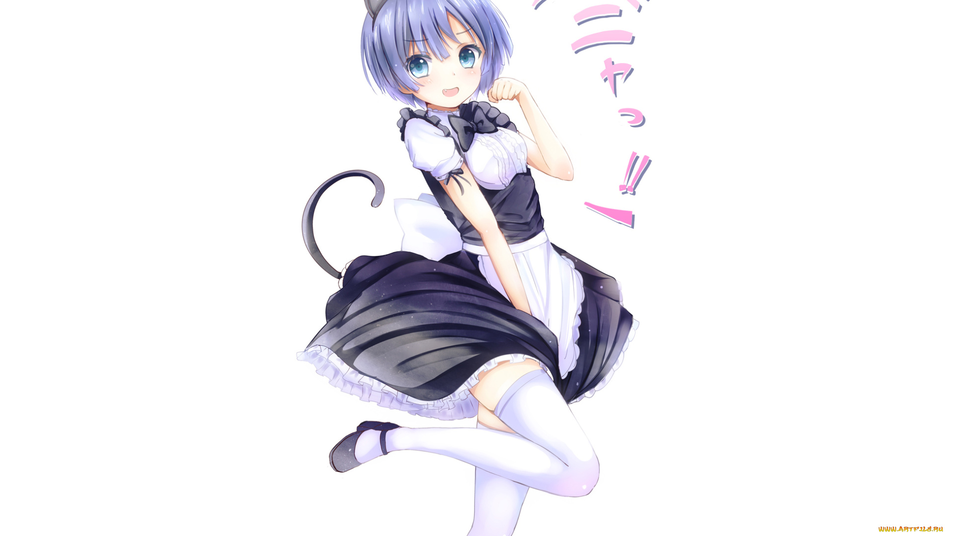 аниме, животные, , существа, фон, взгляд, девушка