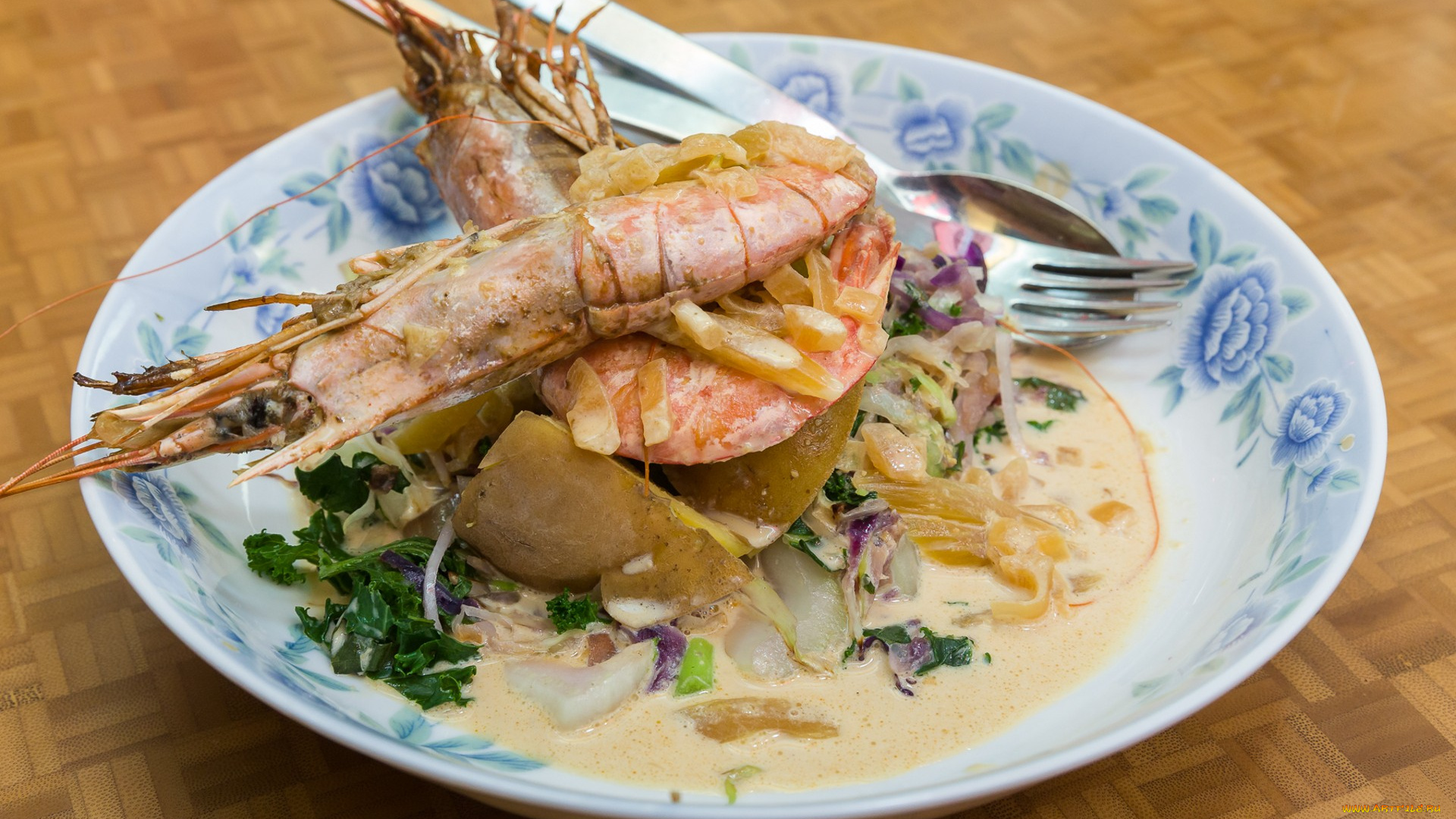 еда, рыбные, блюда, , с, морепродуктами, снедь