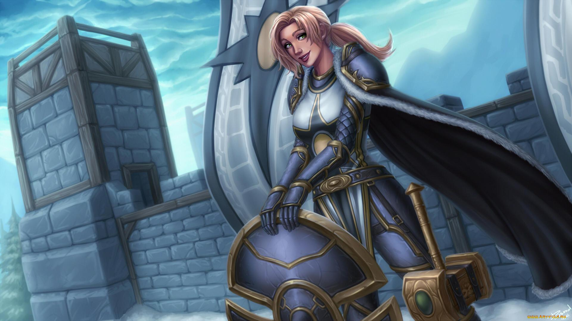 фэнтези, девушки, фон, взгляд, девушка