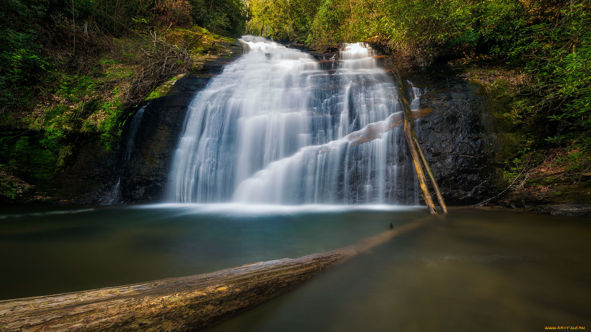 природа, водопады, простор