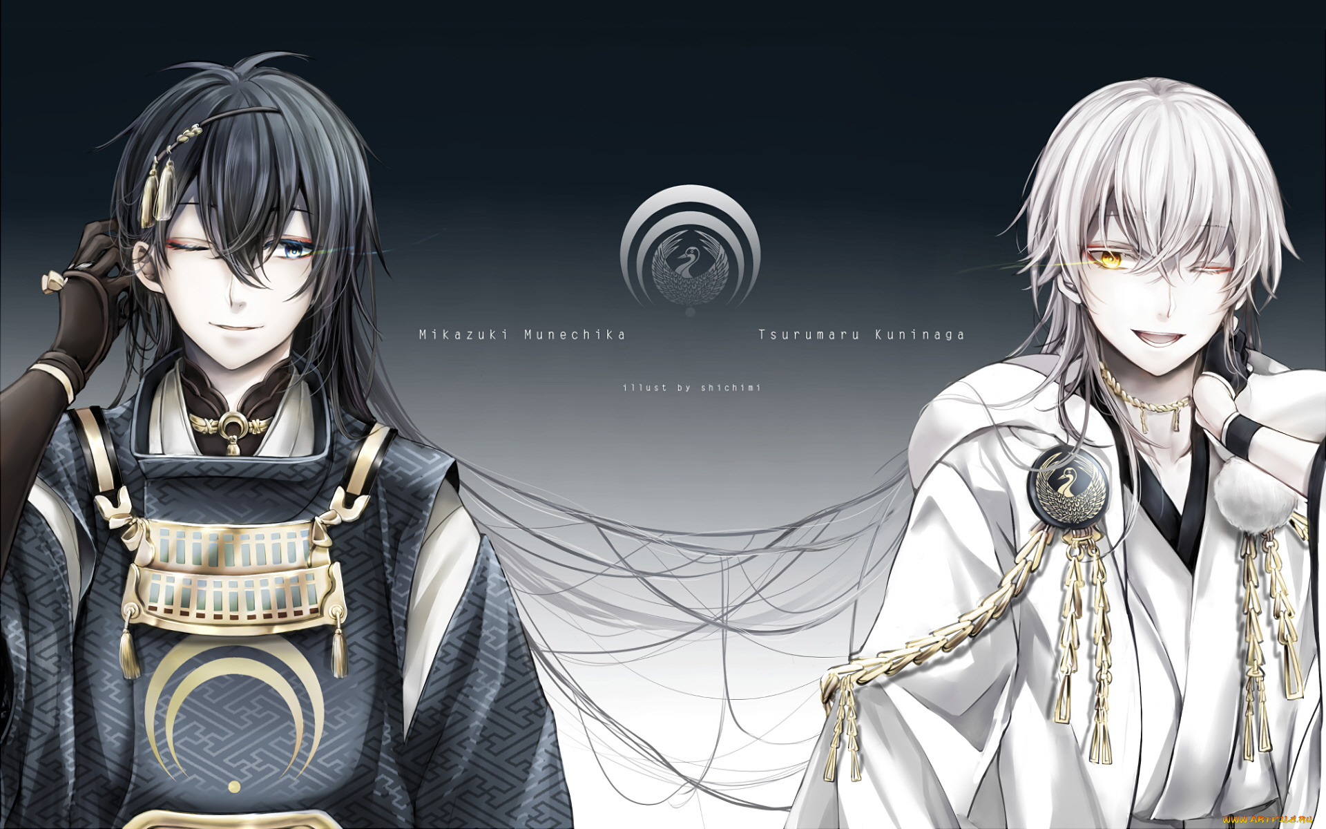 аниме, touken, ranbu, танец, мечей