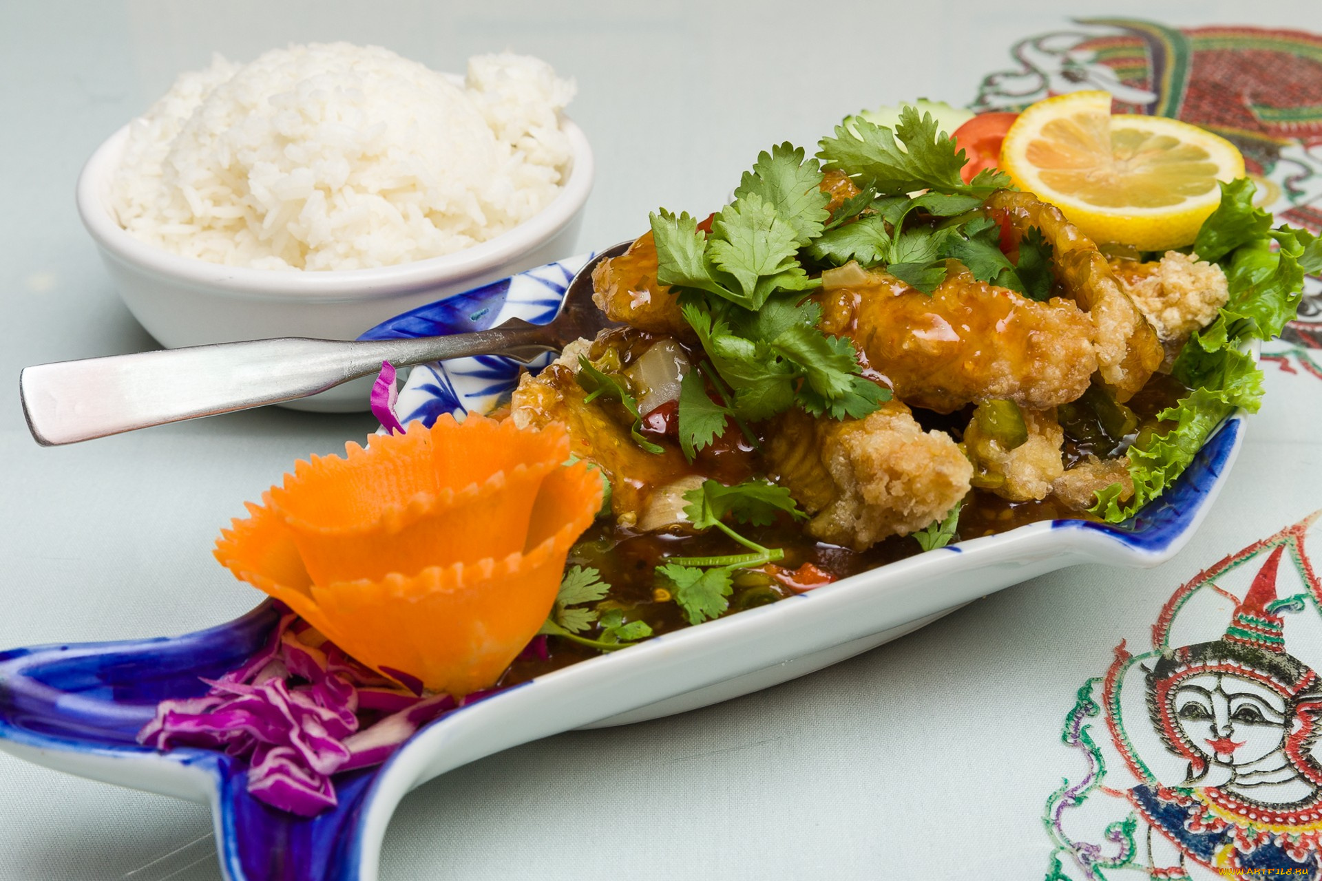 еда, рыбные, блюда, , с, морепродуктами, снедь