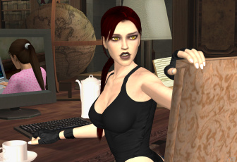 Картинка 3д+графика люди+ people фон взгляд девушка