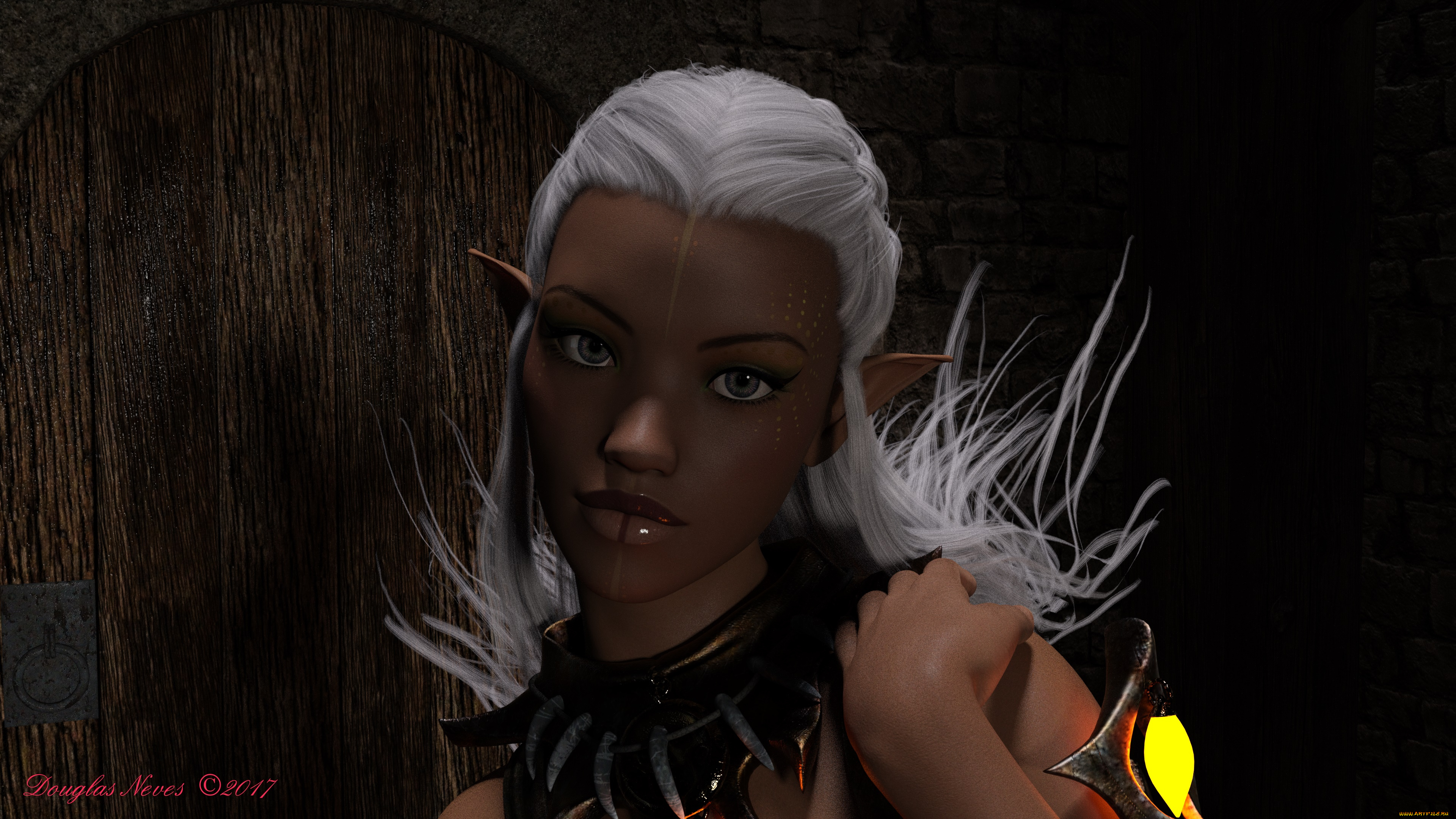 3д, графика, эльфы, , elves, эльфийка, фон, взгляд