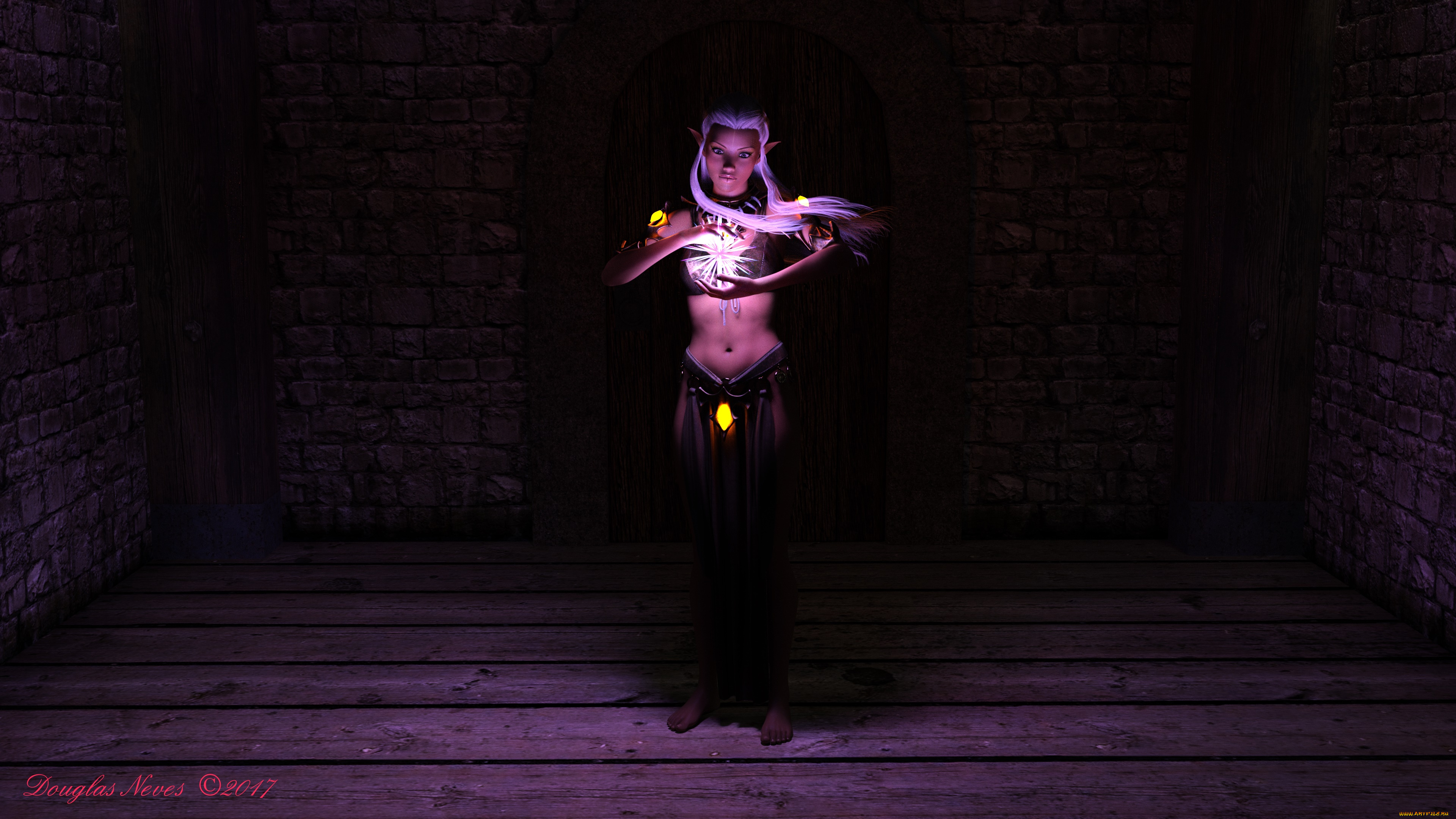 3д, графика, эльфы, , elves, эльфийка, фон, взгляд