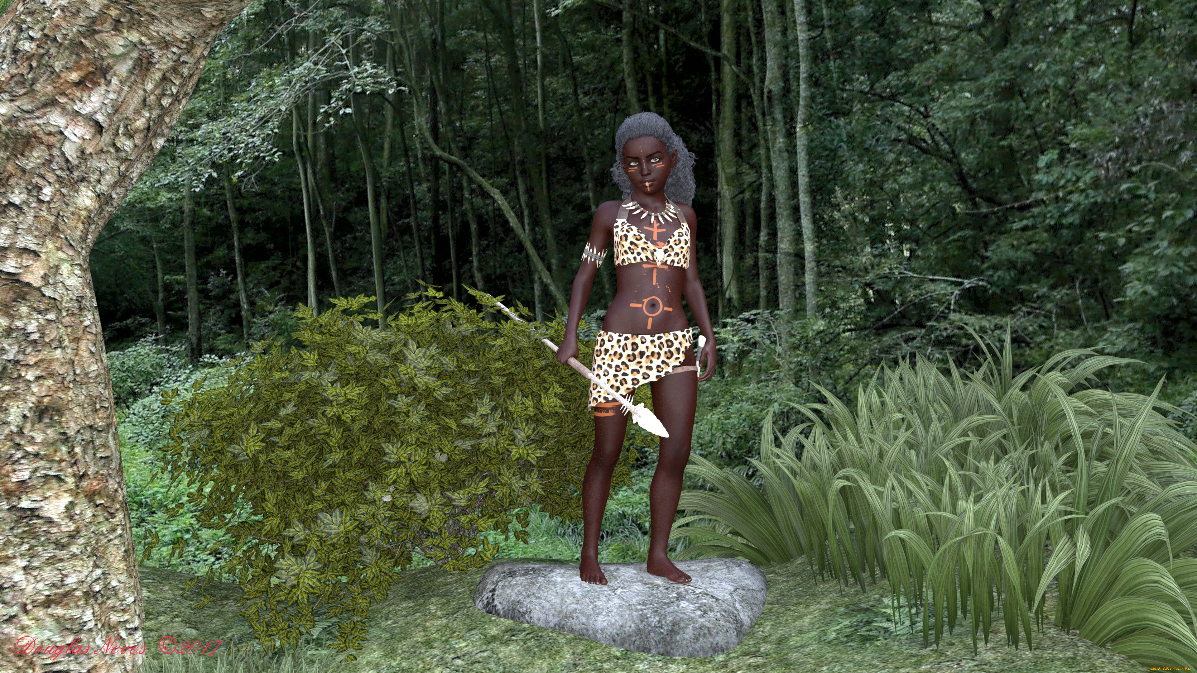 3д, графика, люди, , people, фон, взгляд, эльфийка