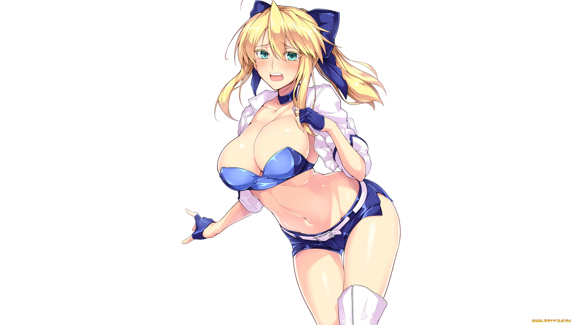 аниме, fate, stay, night, , grand, order, , apocrypha, девушка, взгляд, фон