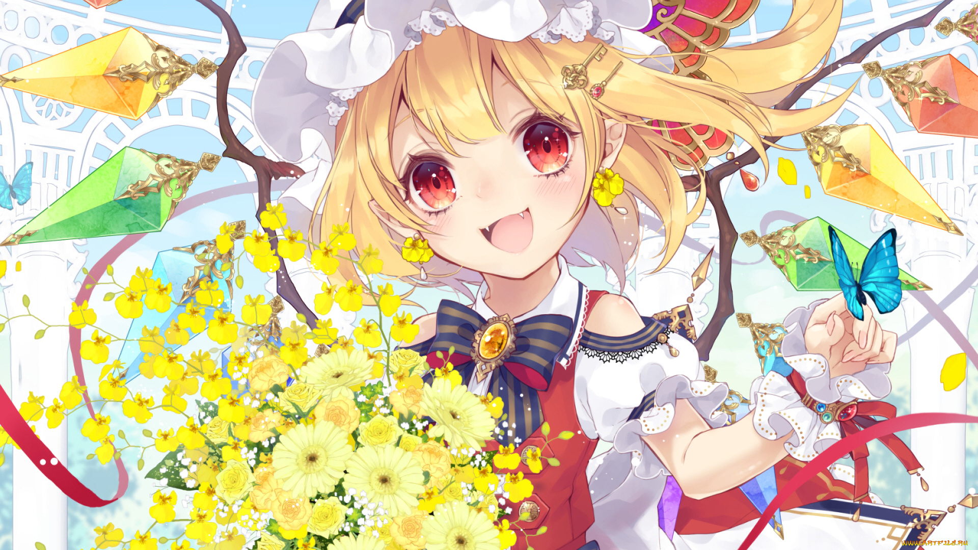 аниме, touhou, девочка