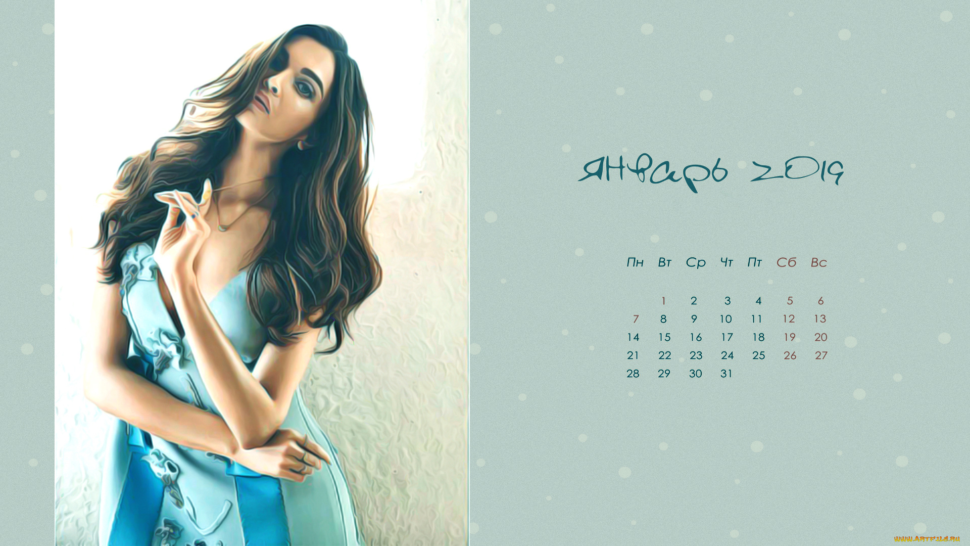 календари, компьютерный, дизайн, девушка