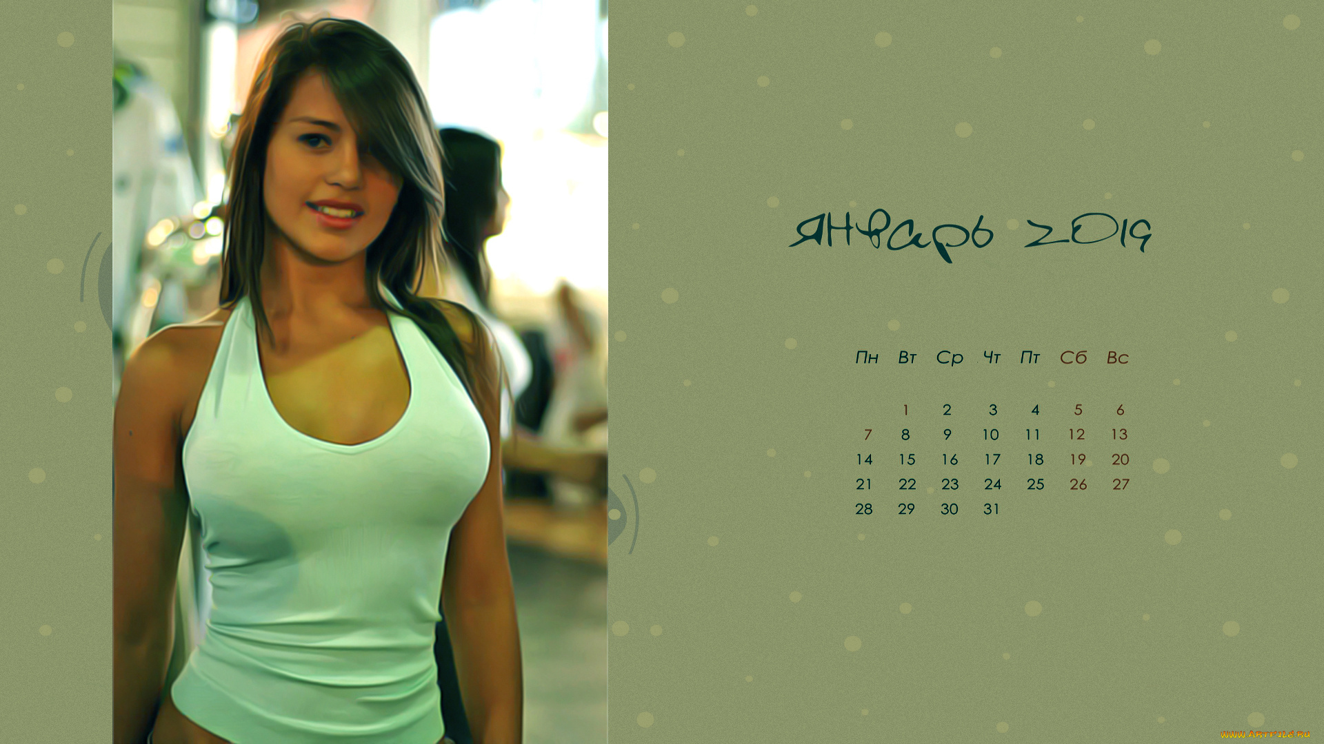 календари, компьютерный, дизайн, взгляд, девушка