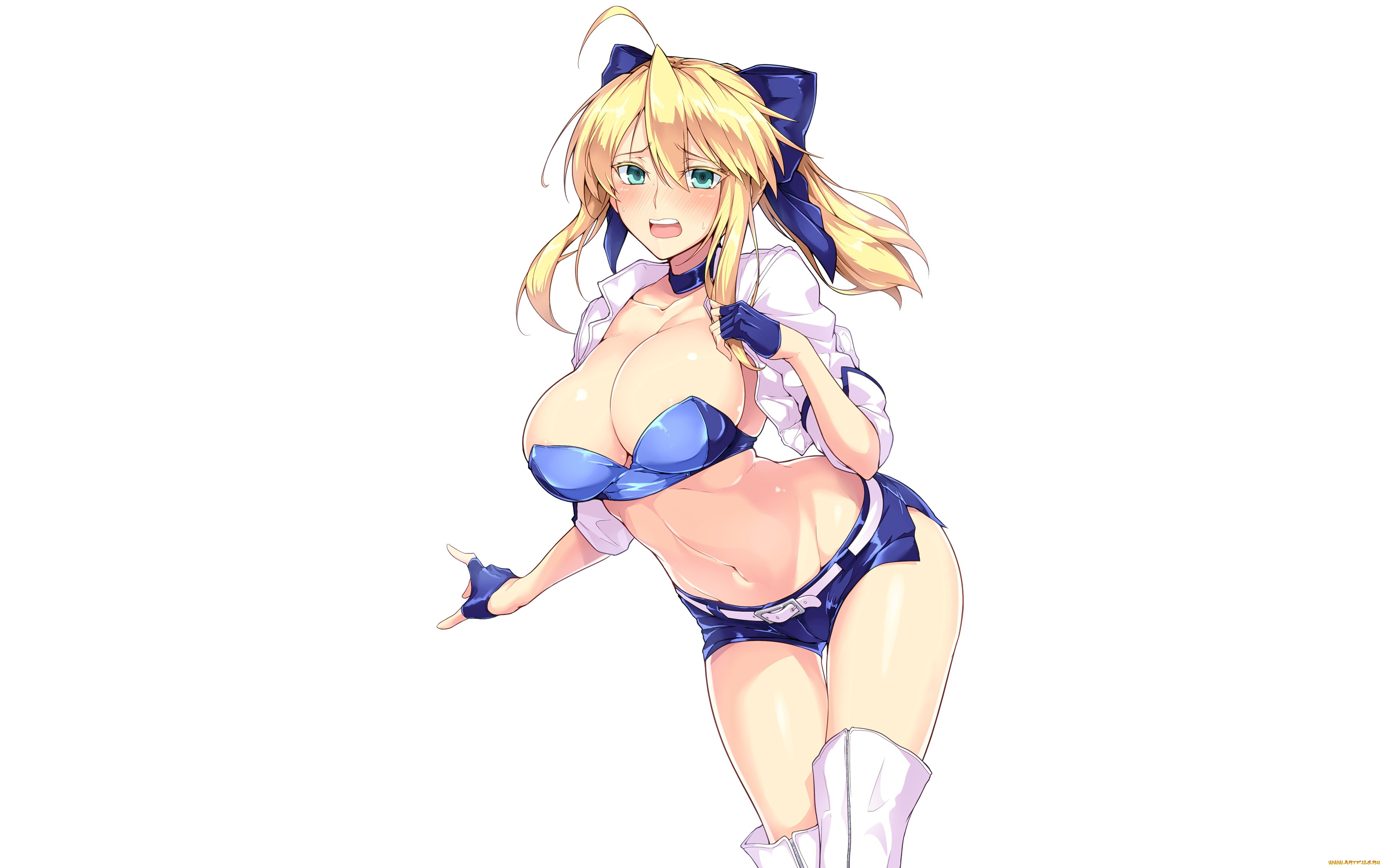 аниме, fate, stay, night, , grand, order, , apocrypha, девушка, взгляд, фон