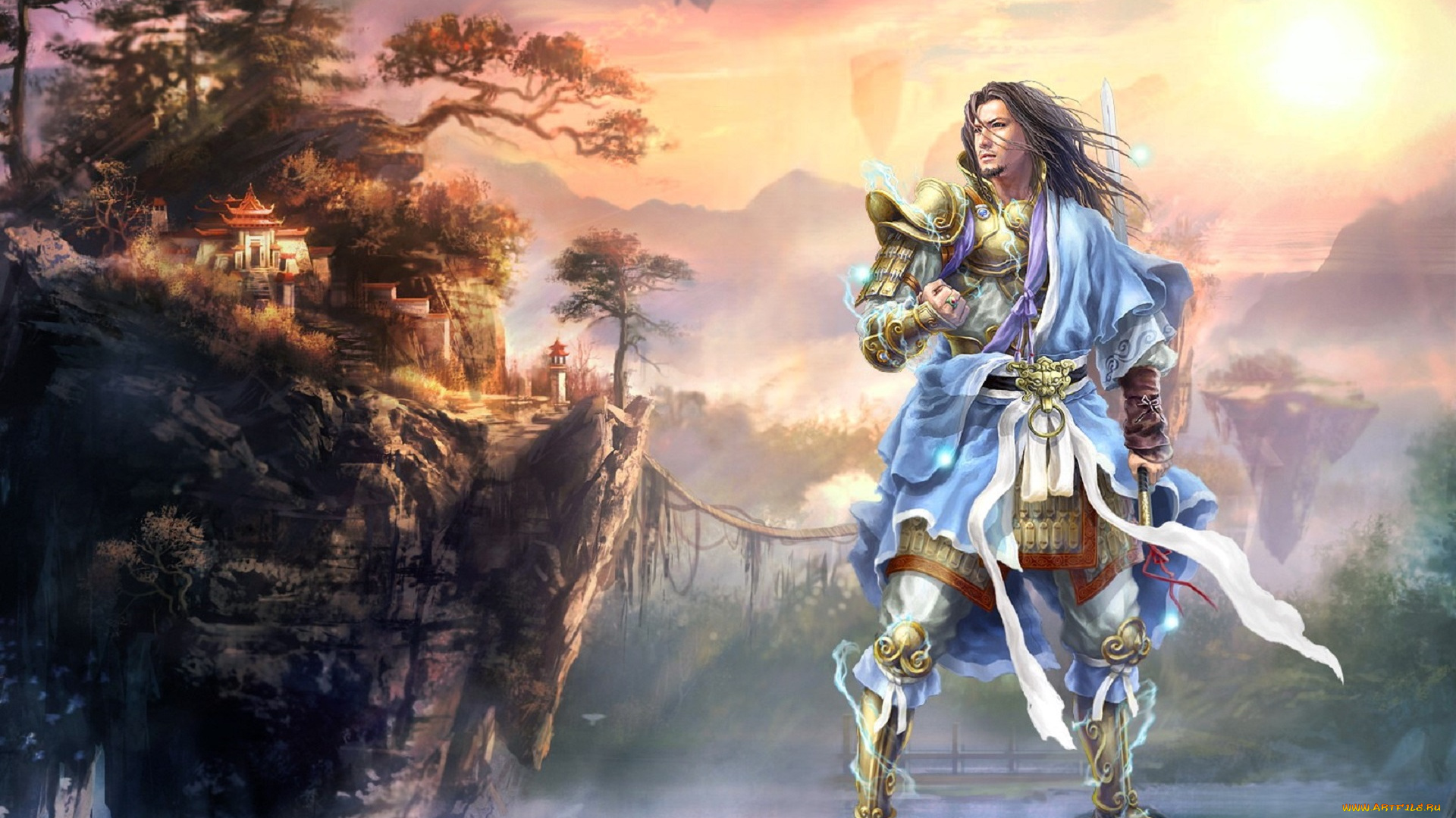 видео, игры, nine, communities, парень, наряд, горы, острова