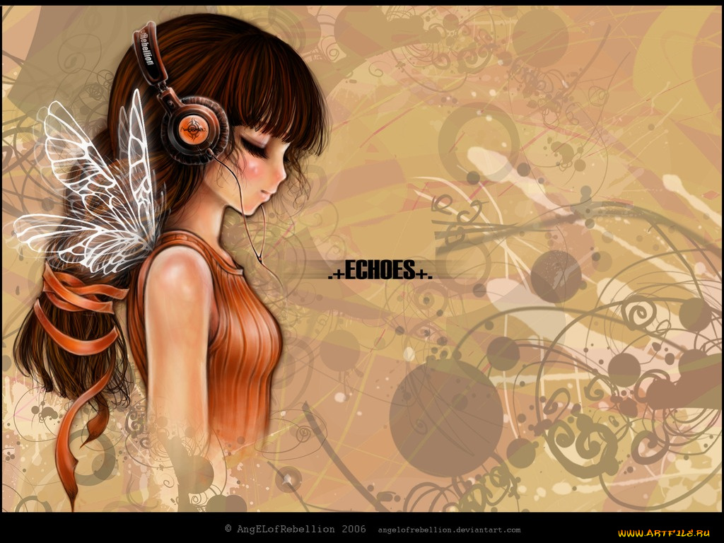 аниме, headphones, instrumental